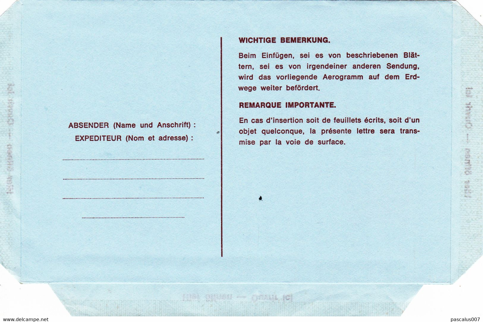 B01-212 P147-019IV - Entier Postal - Aérogramme N°19 IV (AF) Belgica 1982 17 F Représentation Du Cob 2074 Estafette. - Aerograms