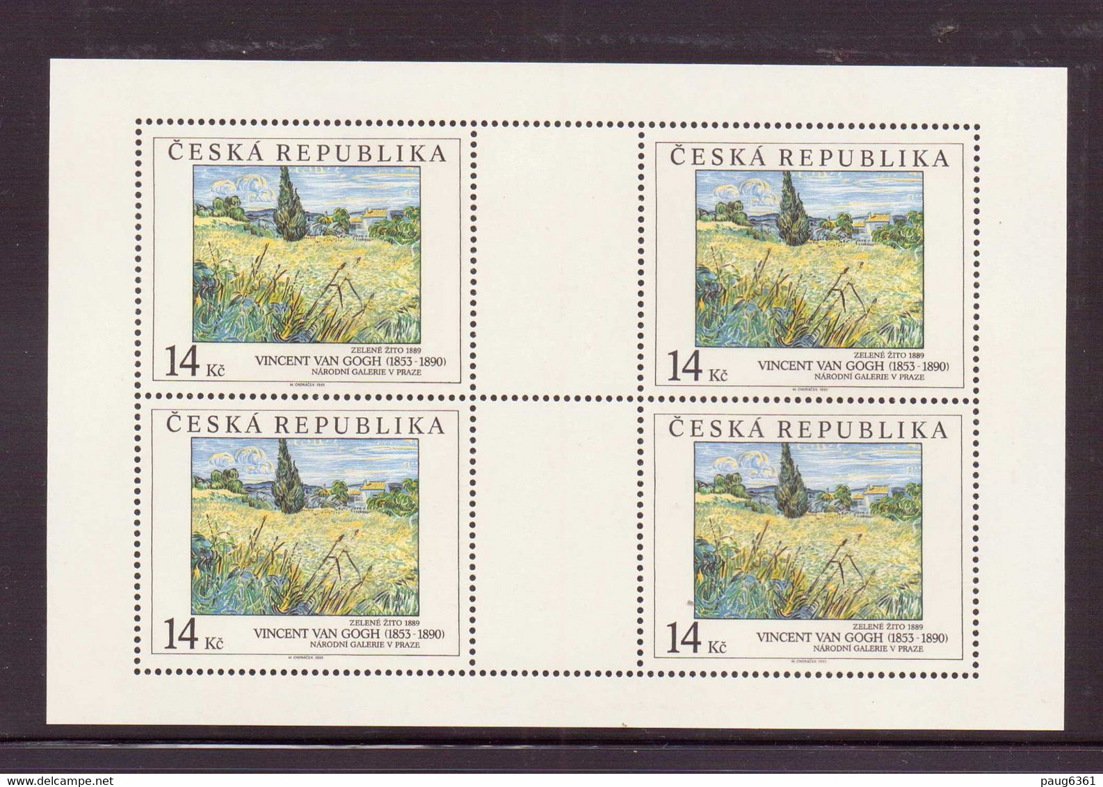 SLOVAQUIE 1994 PEINTURES  FEUILLET  YVERT N°175/76 NEUF MNH** - Hojas Bloque