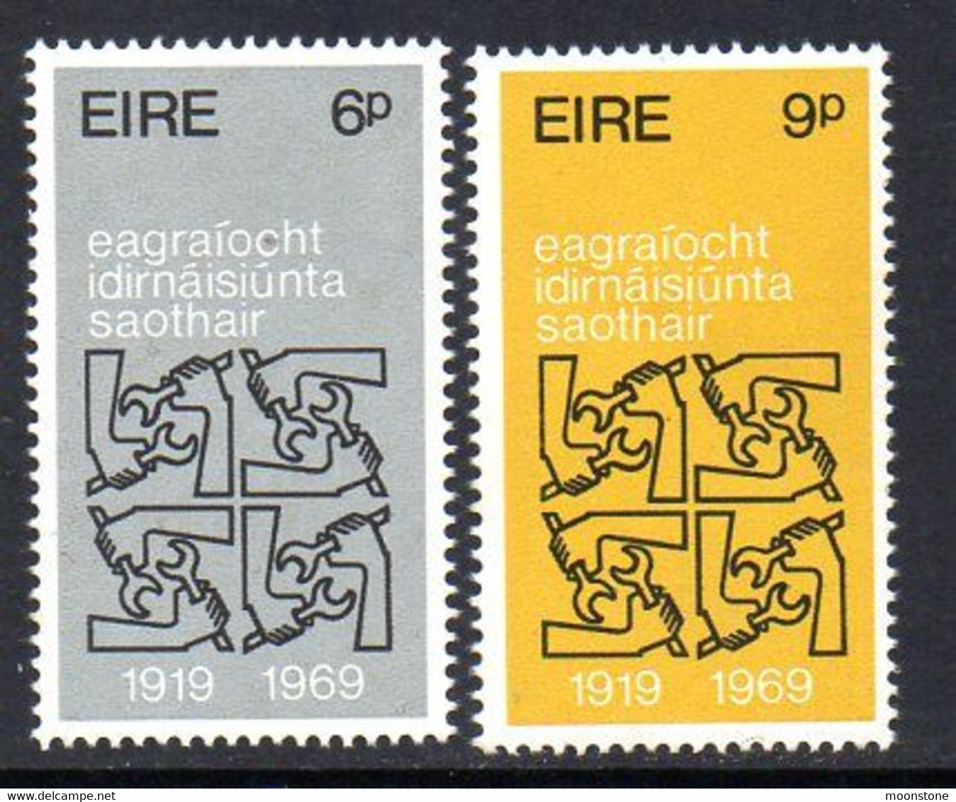 Ireland 1969 50th Anniversary Of ILO Set Of 2, MNH, SG 269/70 - Used Stamps