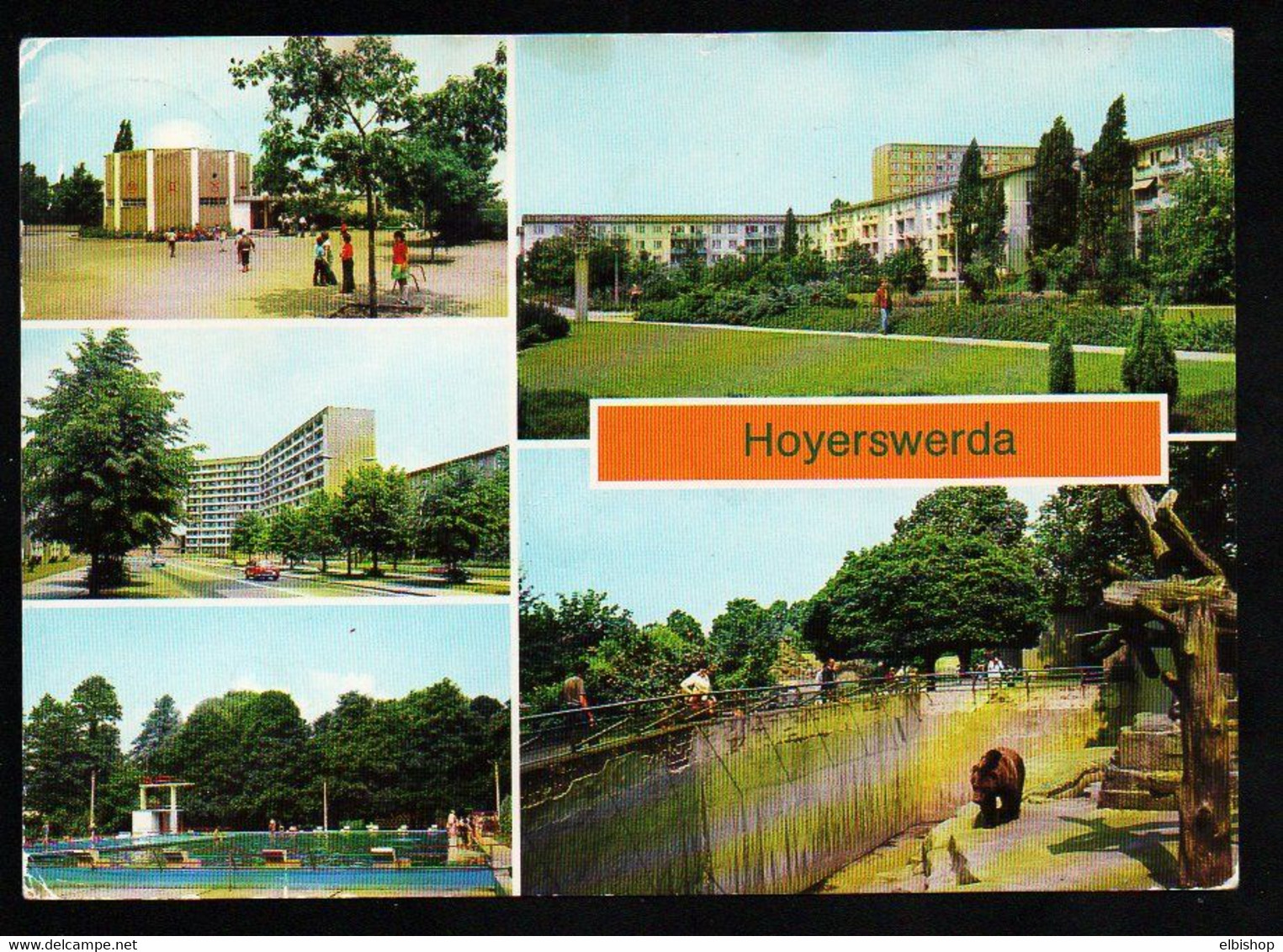 C) BRD - AK (Verlag: Bild Und Heimat) - 4 Karten Hoyerswerda - Warenhaus, Planetarium, Postsäule, Tierpark - Hoyerswerda