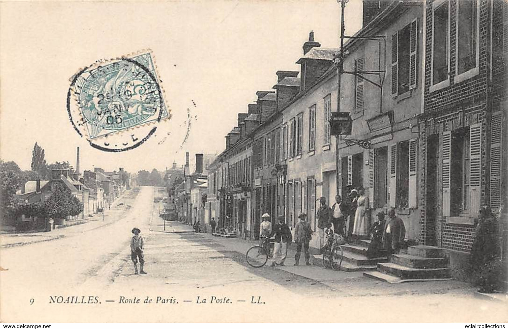 Noailles           60          Rue De Paris. La Poste      (voir Scan) - Noailles