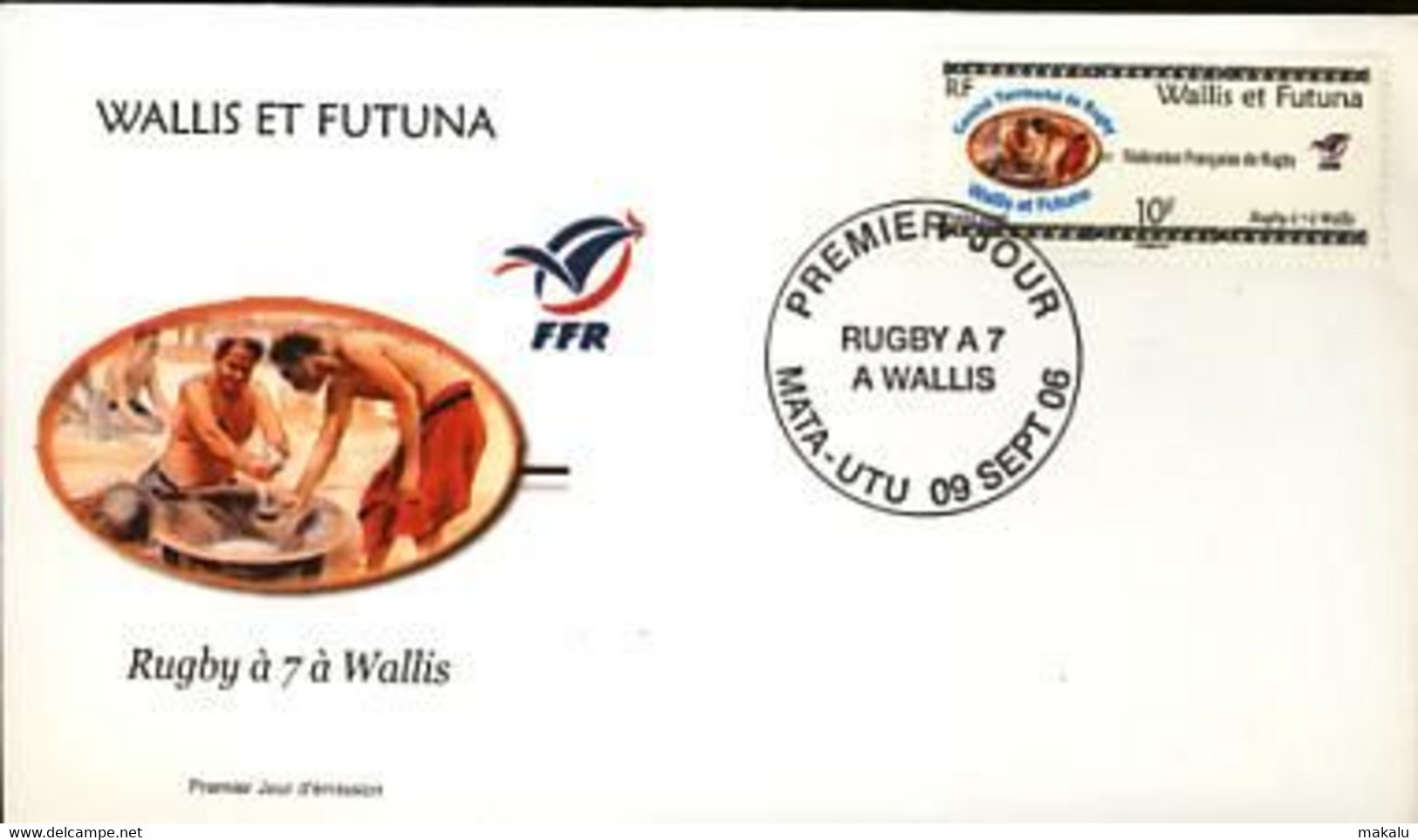 Rugby Wallis Et Futuna FDC  2006 Rugby à 7  Mata Utu - Rugby