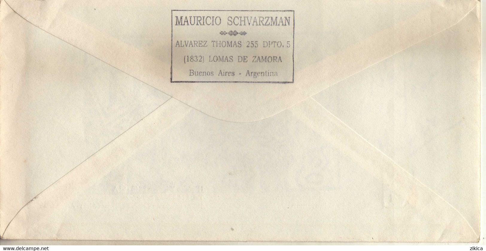 Argentina Cover Mauricio Schvarzman Via Macedonia 2007.meter Stamp - Briefe U. Dokumente