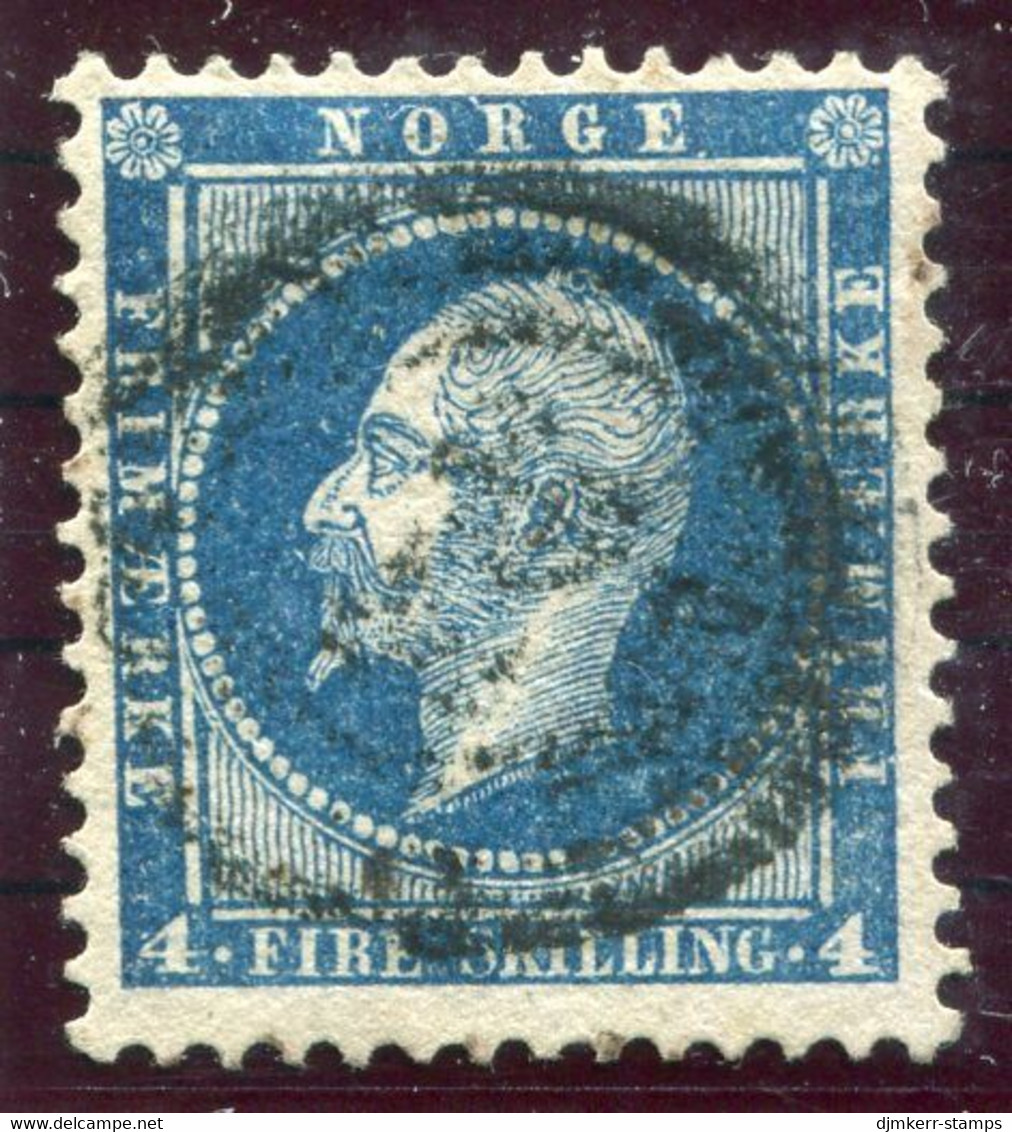 NORWAY 1856 King Oskar 4 Sk. Used.  Michel 4 - Usati