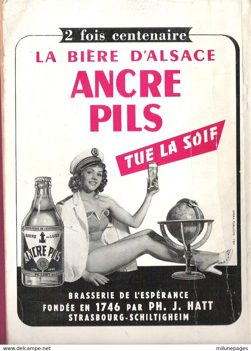 Almanach 1955 Du Grand Messager Boiteux De Strasbourg 180 Pages D'informations Générales Pub Bière Ancre Pils - Alsace