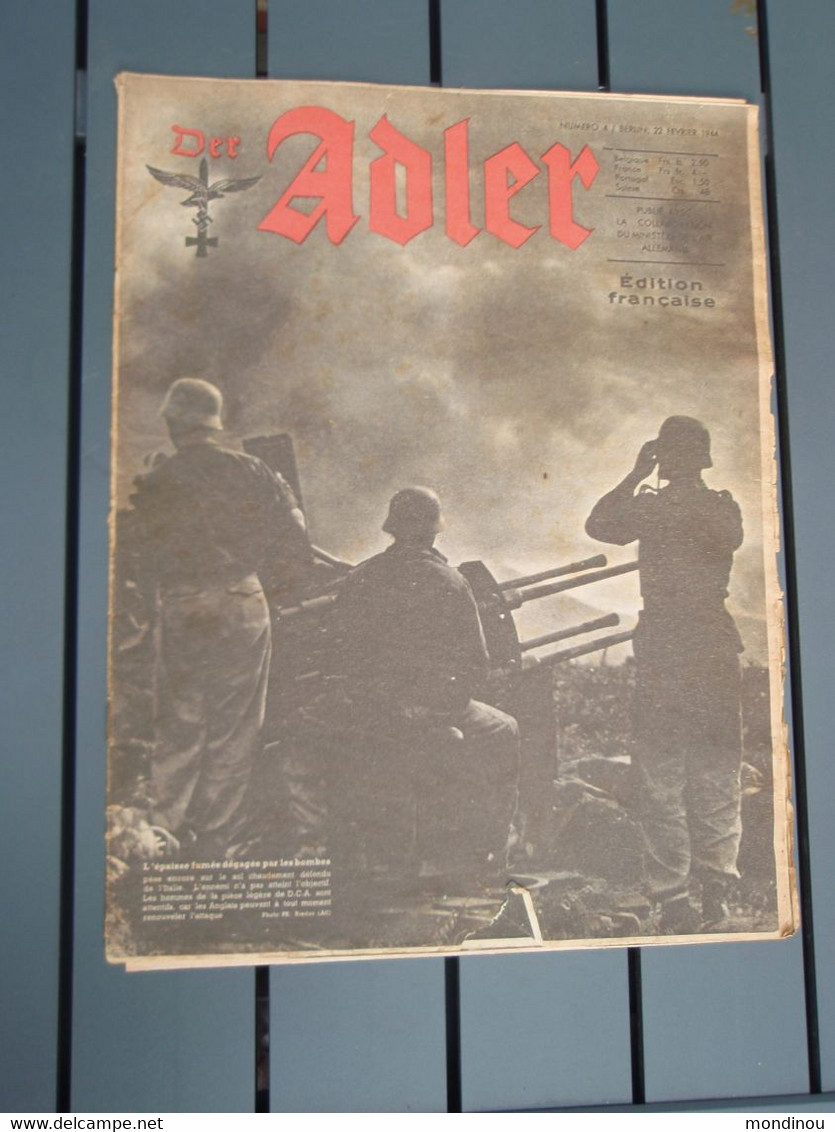 Der Adler Numéro 4/ BERLIN, 22 Février 1944 - Edition Française - - 1939-45