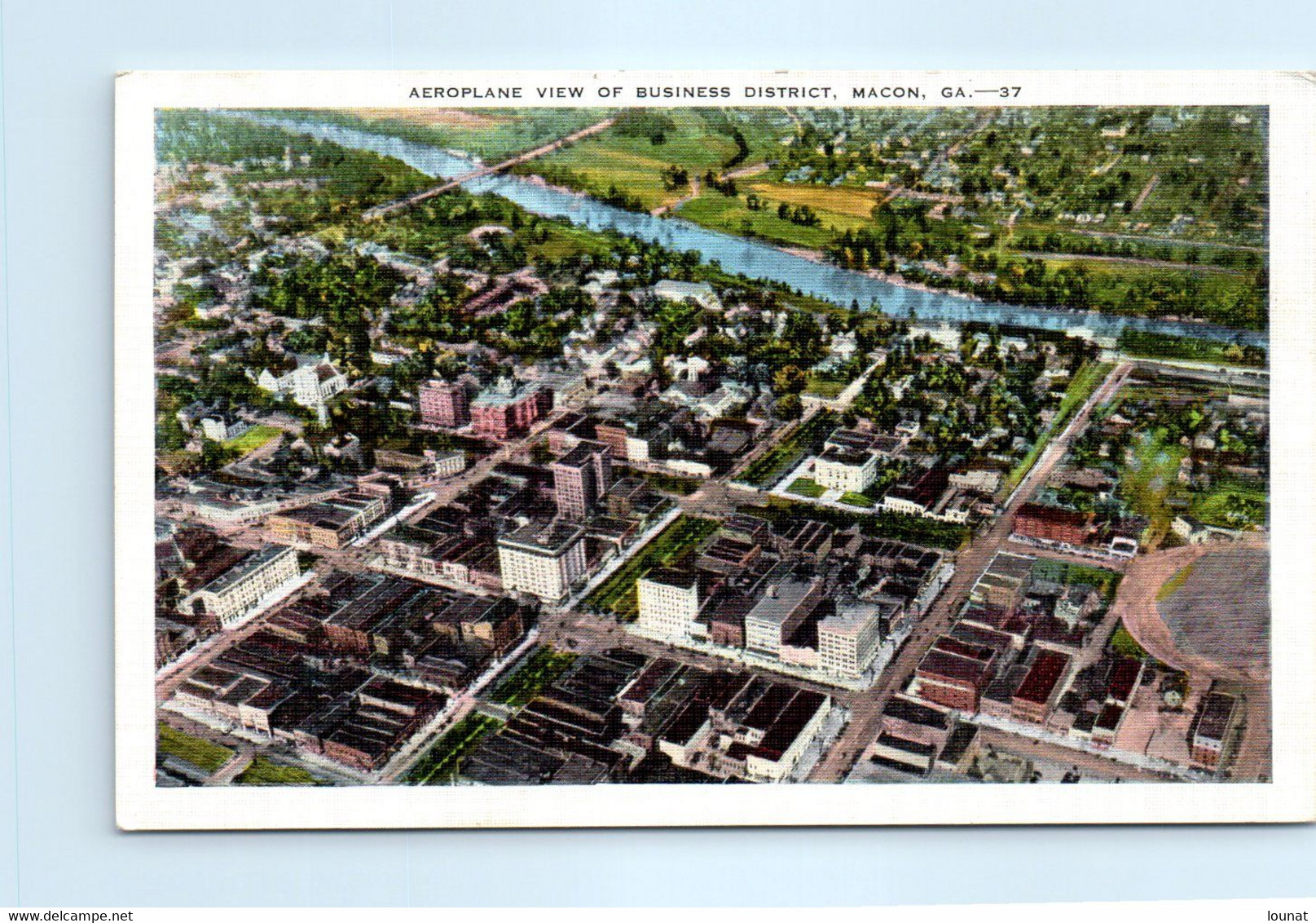 Amérique - Aeroplane View Of Business District, MACON , GA. - Autres & Non Classés