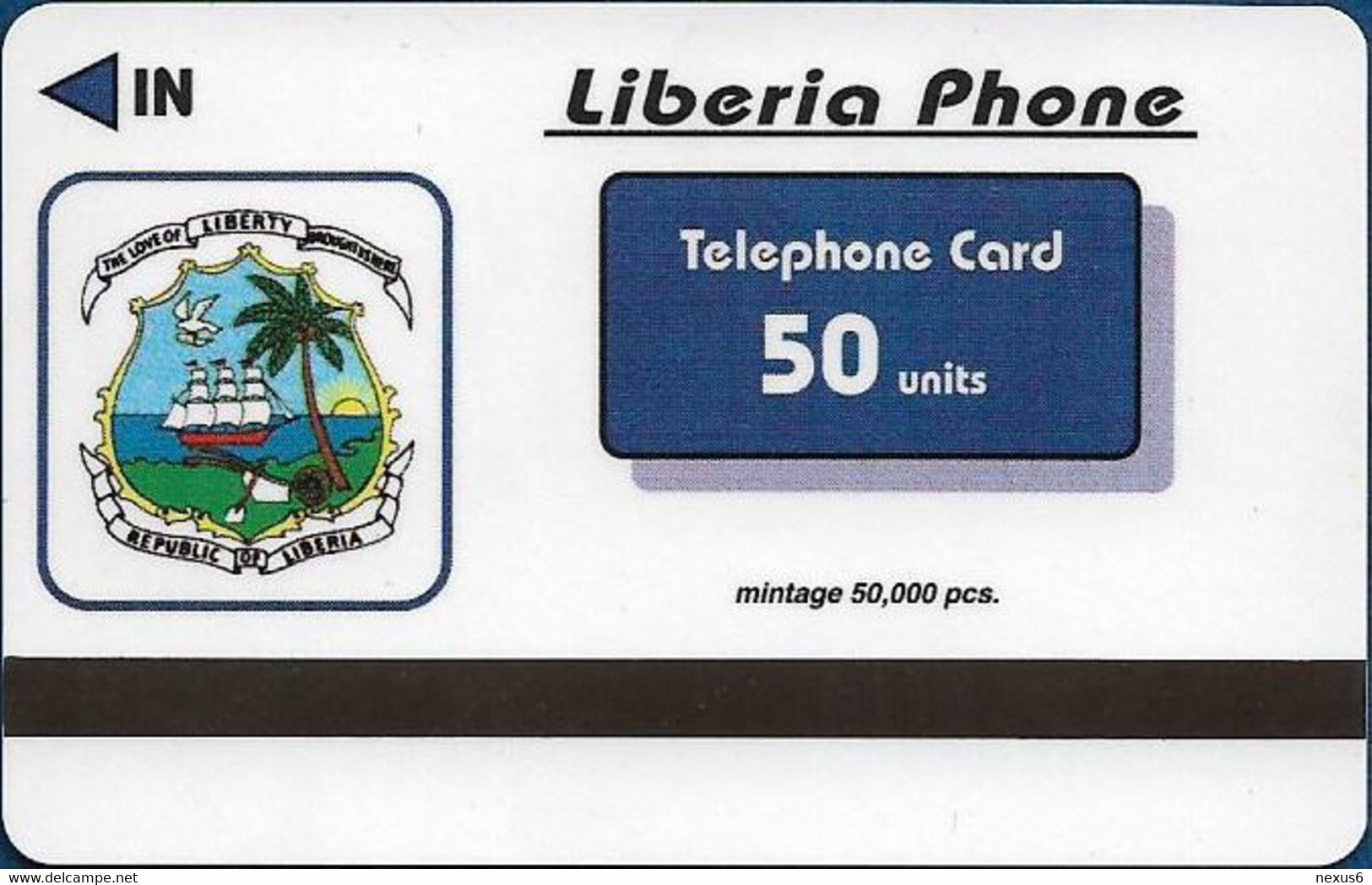 Liberia - Liberia Phone FAKE - Dinosaur #10, 50.000ex, 50U - Liberia