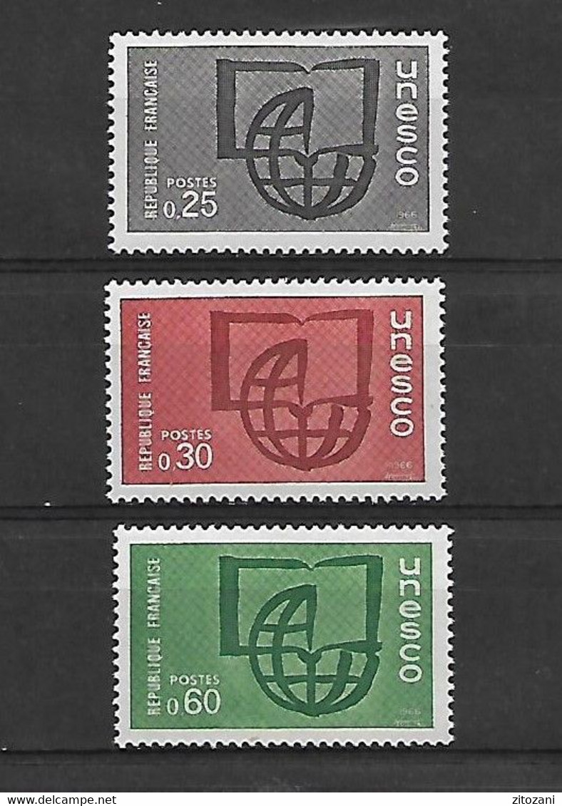 1088 France1966 Timbre De L'unesco Neuf ** - Andere & Zonder Classificatie