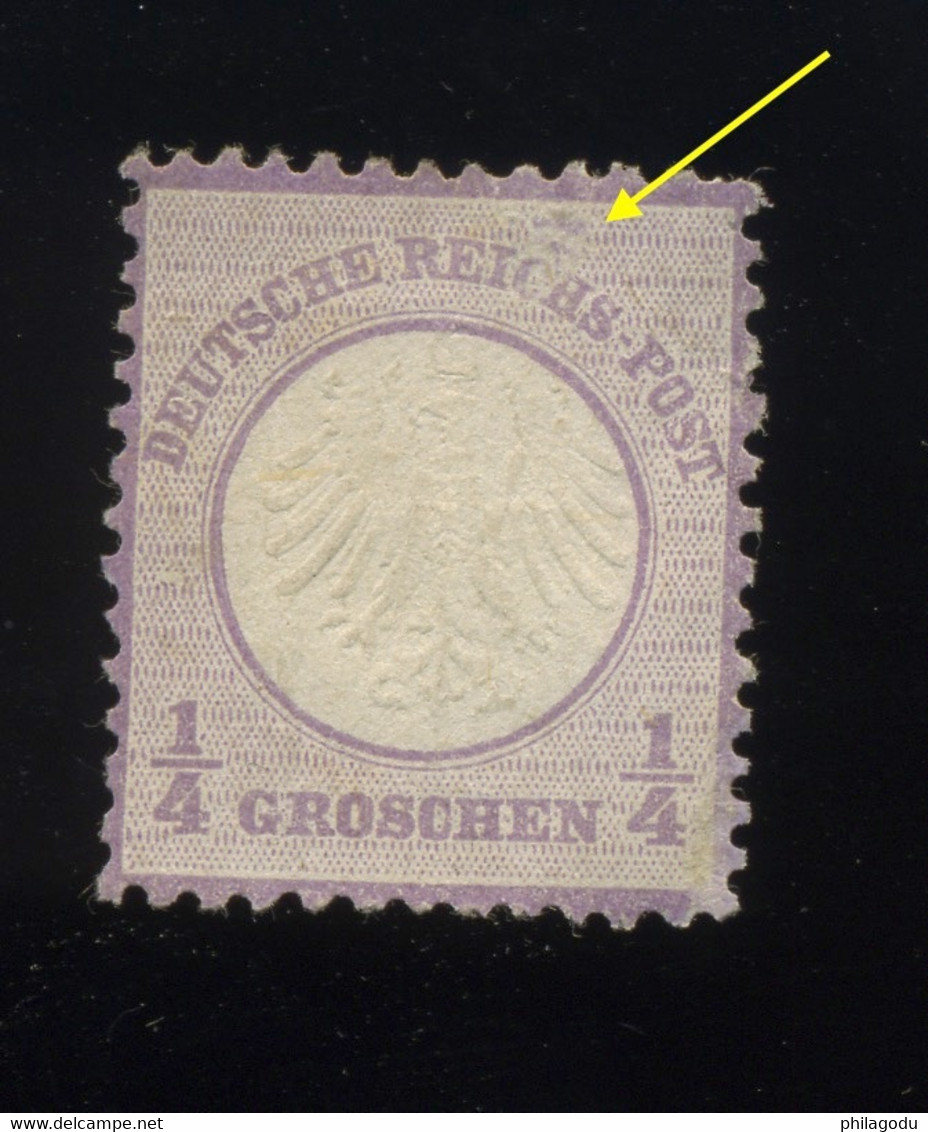 Reich Nr 1 (*) Ohne Gummi.  *  300-euros. Wenn *. Si Avec Charnière. Défaut. Mit Fehler - Unused Stamps