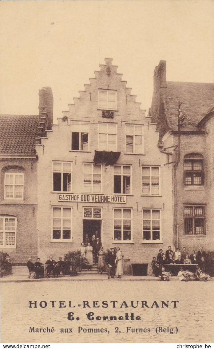 Veurne, Furnes, Hotel Restaurant E Cornette, Marché Aux Pommes (pk73532) - Veurne