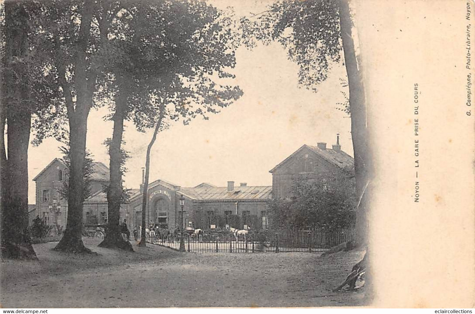 Noyon          60           La Gare Prise Du Cours       (voir Scan) - Noyon