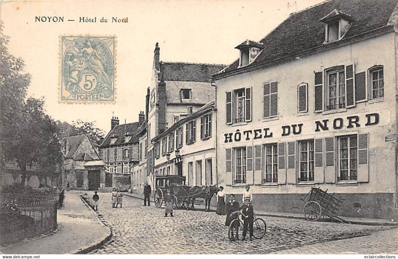 Noyon          60           Hôtel Du Nord        (voir Scan) - Noyon