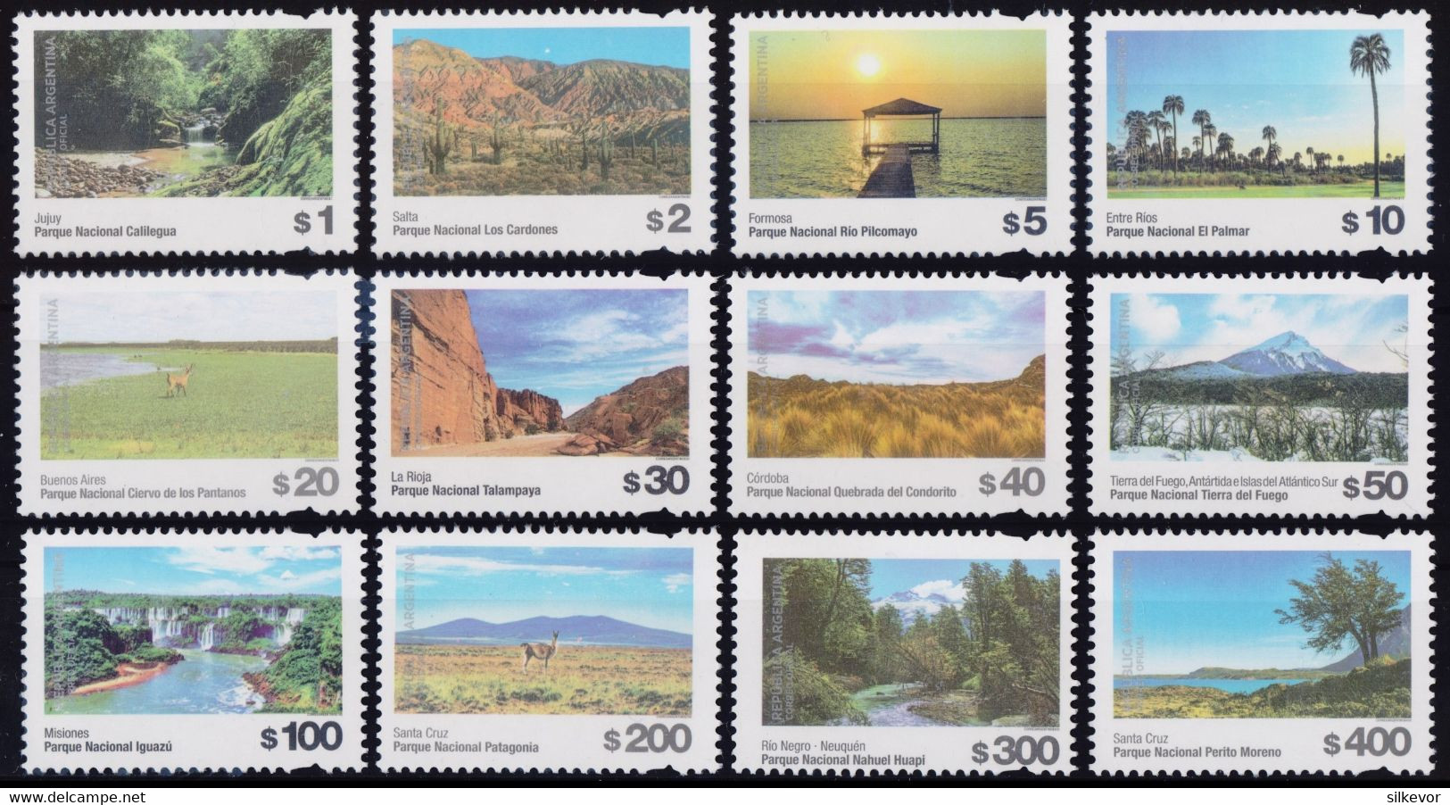 ARGENTINA-NATIONAL PARKS-STAMPS-2020-DEFIN-SET.PRINTED IN CASA DE MONEDA-MNH- - Neufs