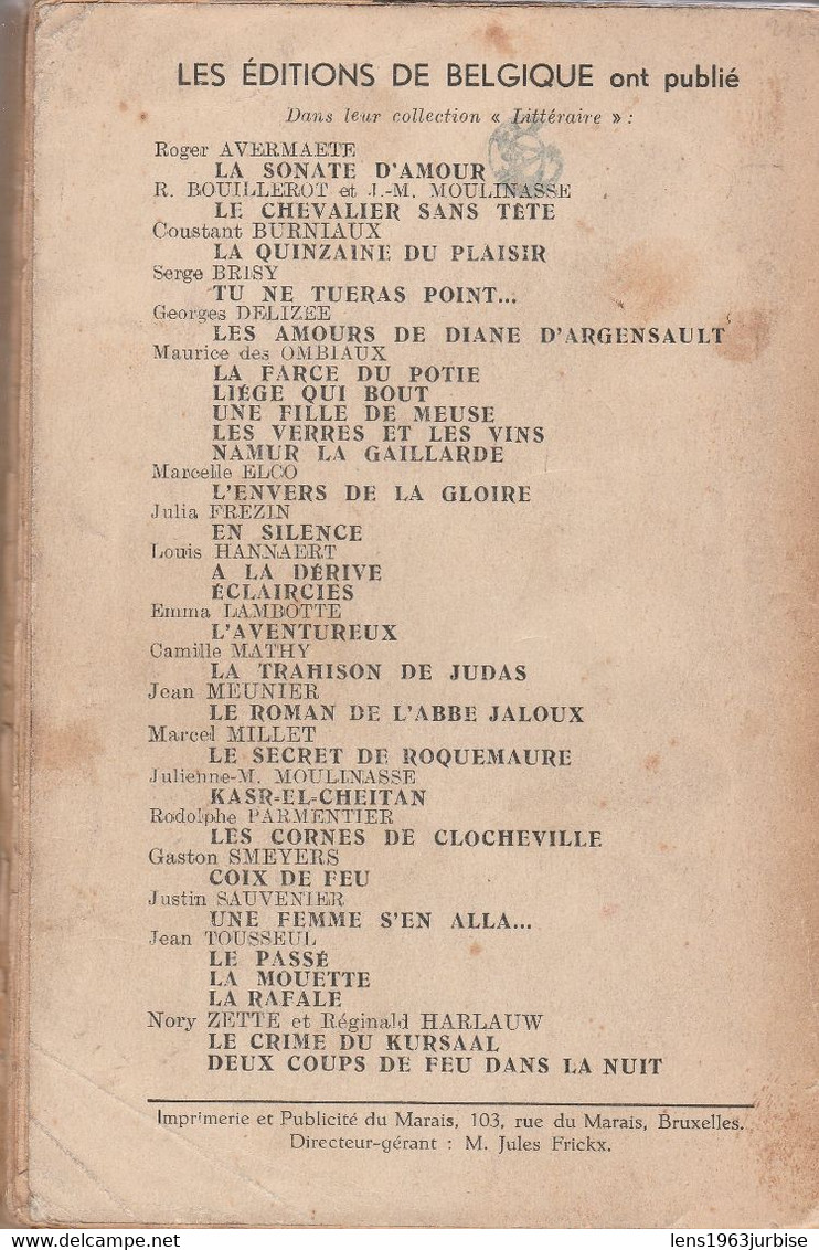 Le Maugré , Maurice Des Ombiaux - Belgian Authors