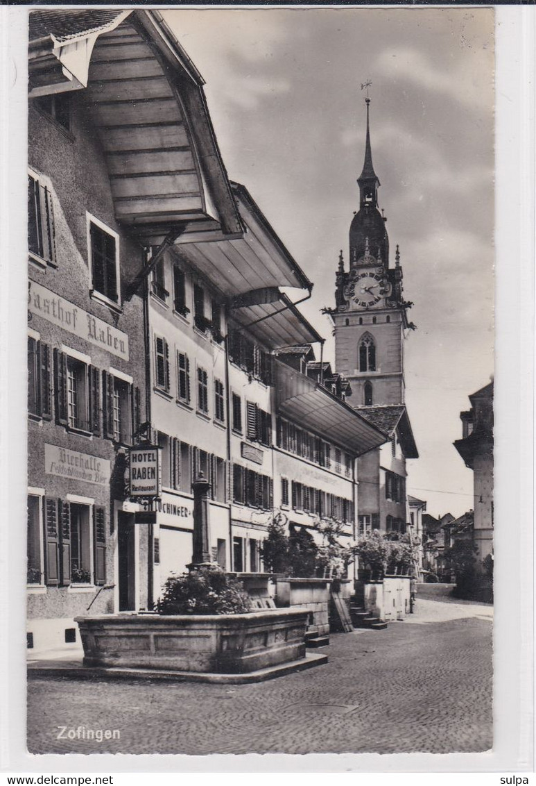 Zofingen, Hotel Raben Und Geschäfte - Zofingue