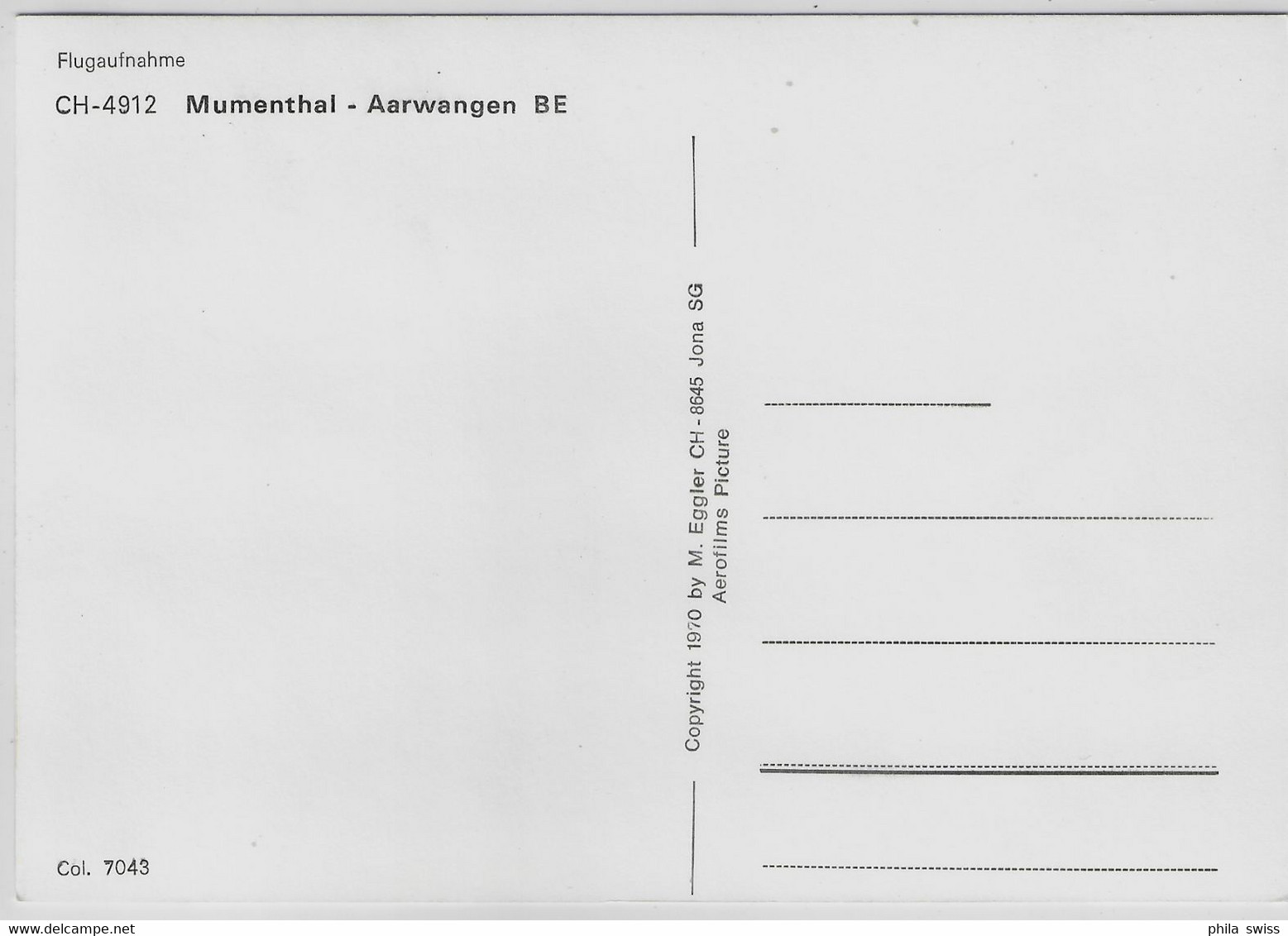 Flugaufnahme Mumenthal-Aarwangen BE - Aarwangen