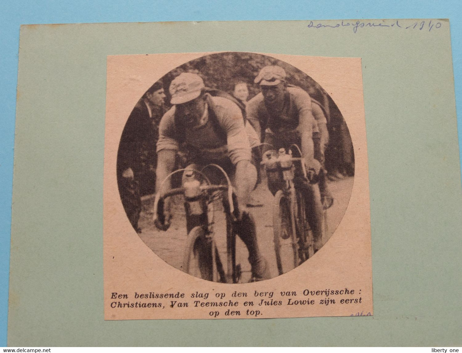 OVERIJSSCHE : CHRISTIAENS, Van TEEMSCHE & Jules LOWIE : 1940 ( Zie Foto Voor Detail ) KRANTENARTIKEL ! - Cyclisme
