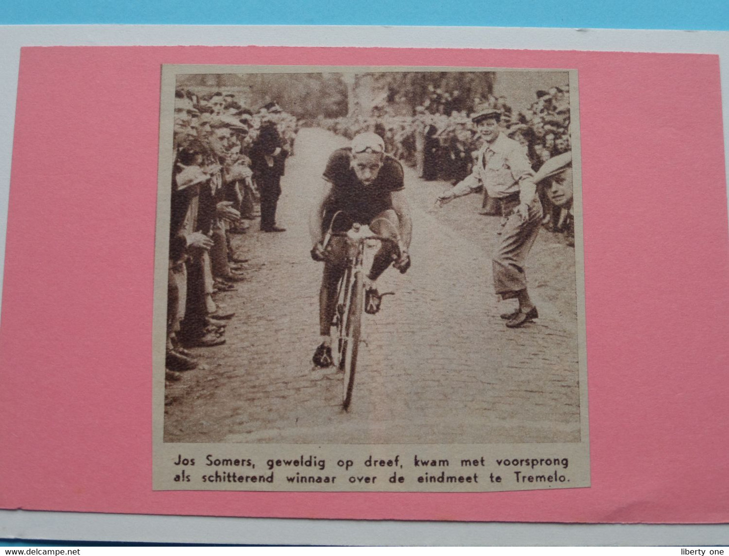 Jos SOMERS Winnaar Te TREMELO : 1950 ( Zie Foto Voor Detail ) KRANTENARTIKEL ! - Cyclisme