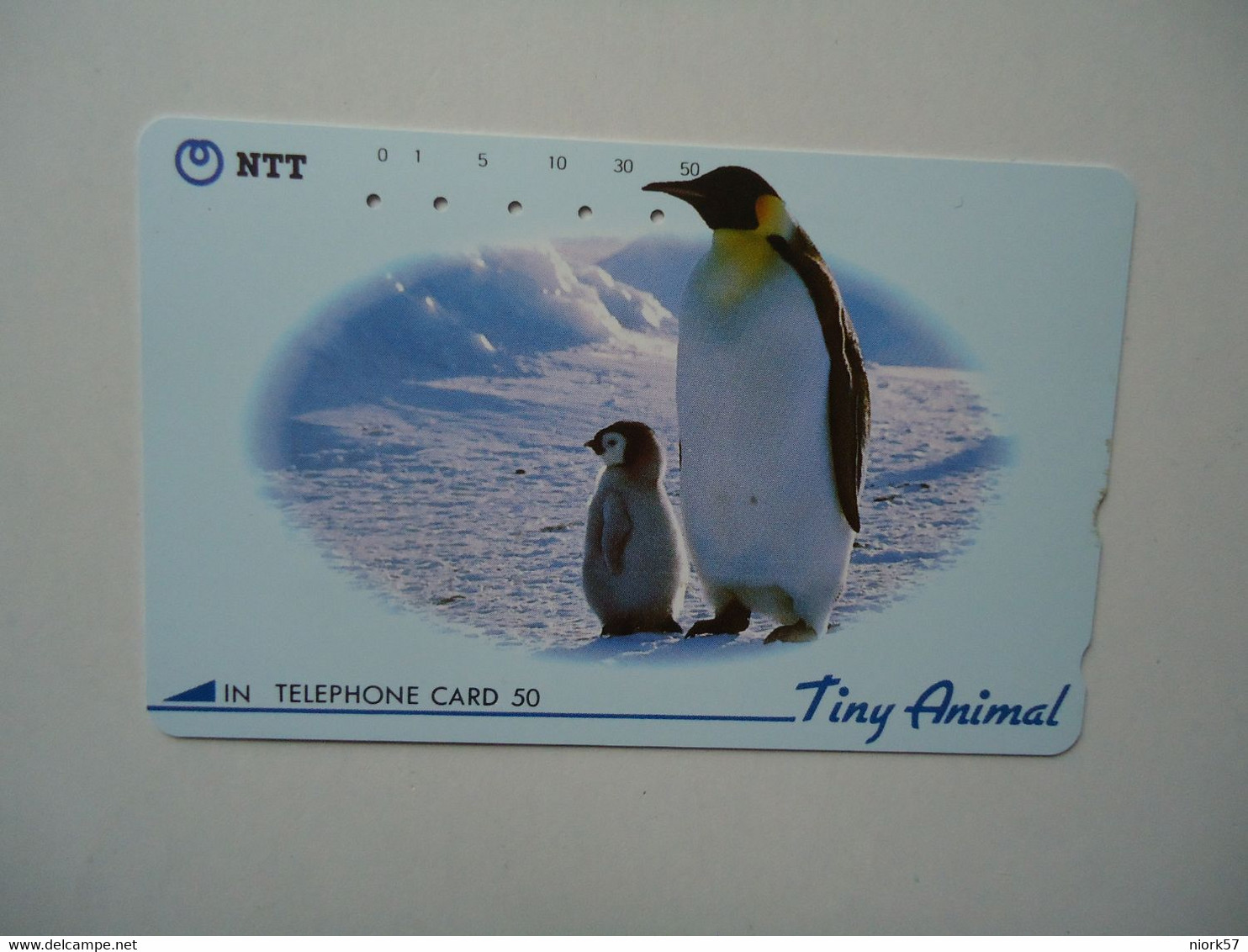 JAPAN   USED  CARDS  BIRDS  PINGUINS  290-263 - Pingueinos