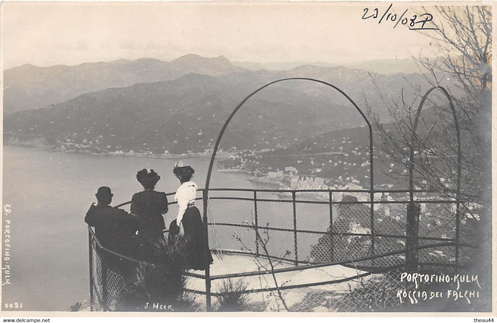 ¤¤  -   ITALIE   -  Lot De 2 Cartes-Photos De PORTOFINO - KULM  Ayant Circulée En 1908    -  ¤¤ - Genova (Genoa)