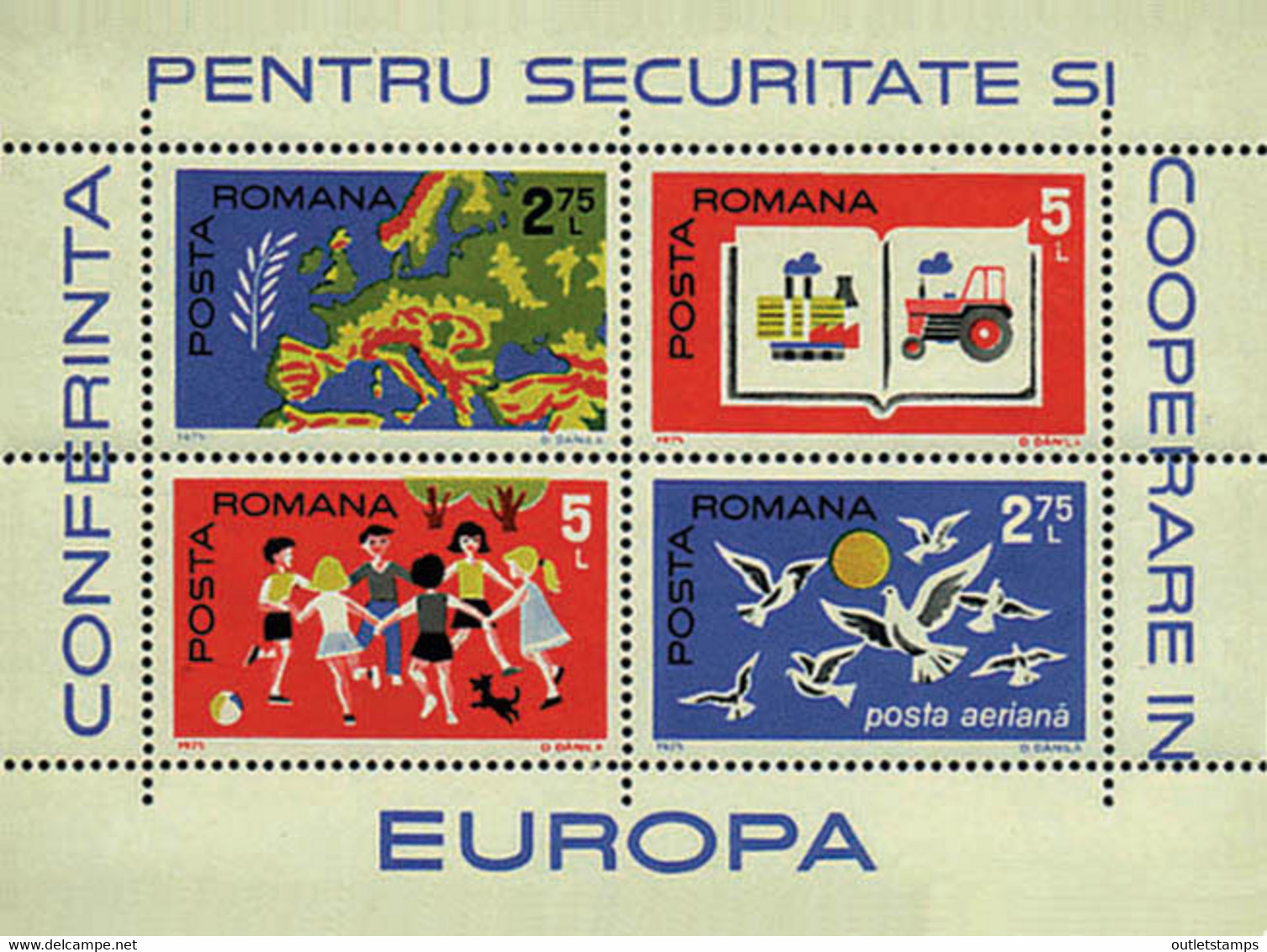 Ref. 42591 * NEW *  - ROMANIA . 1975. 	SECURITY CONFERENCE IN EUROPE	. CONFERENCIA SOBRE SEGURIDAD EN EUROPA - Ongebruikt