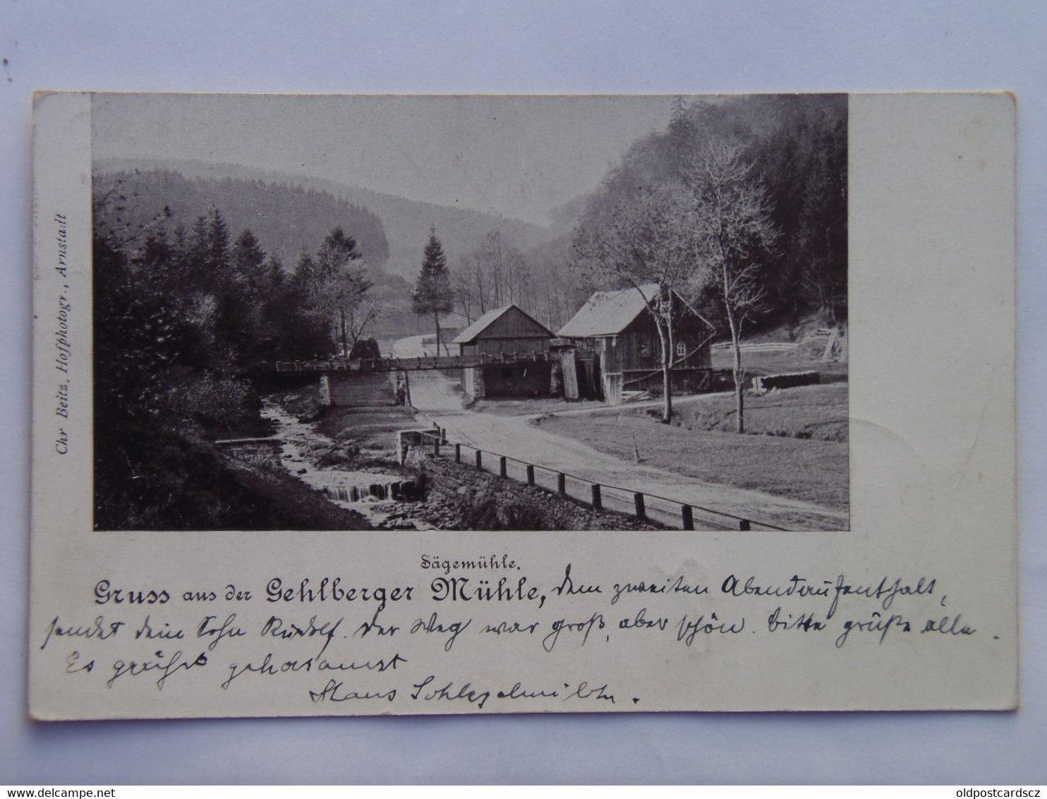 Germany 196 Gehlberg 1908 Gehlberger Muhle Sawmill Sägemühle - Suhl