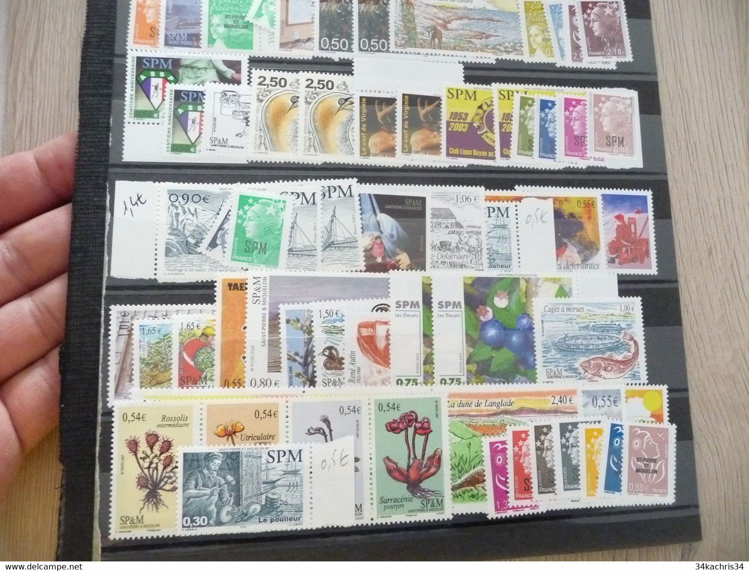 Saint Pierre Et Miquelon Lot TP En € En Majorité + De 120€ De Faciale - Unused Stamps