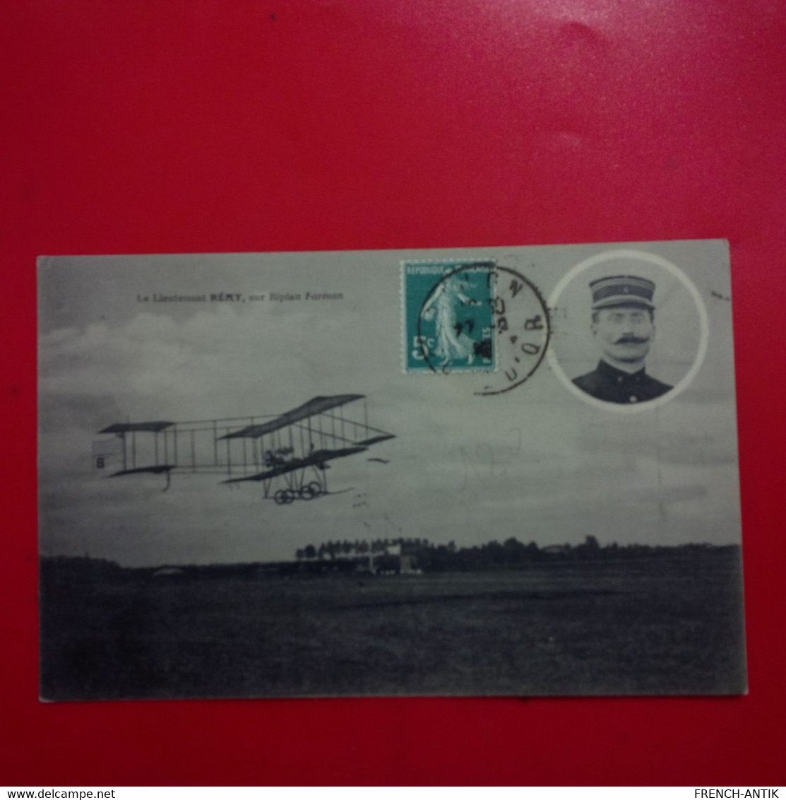 LE LIEUTENANT REMY SUR BIPLAN FARMAN - Airmen, Fliers