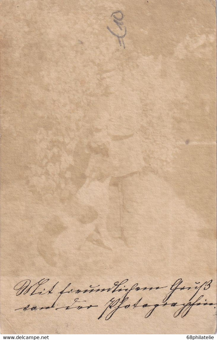LUXEMBOURG 1904 CARTE AVEC PHOTO CACHET FERROVIAIRE NOERDANGE-MARTELANGE - 1895 Adolphe De Profil