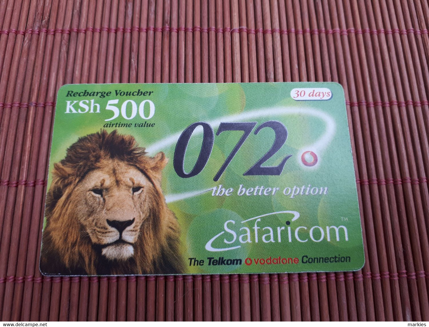 Prepaidcard KSH 500 Used 2 Scans  Rare - Kenya