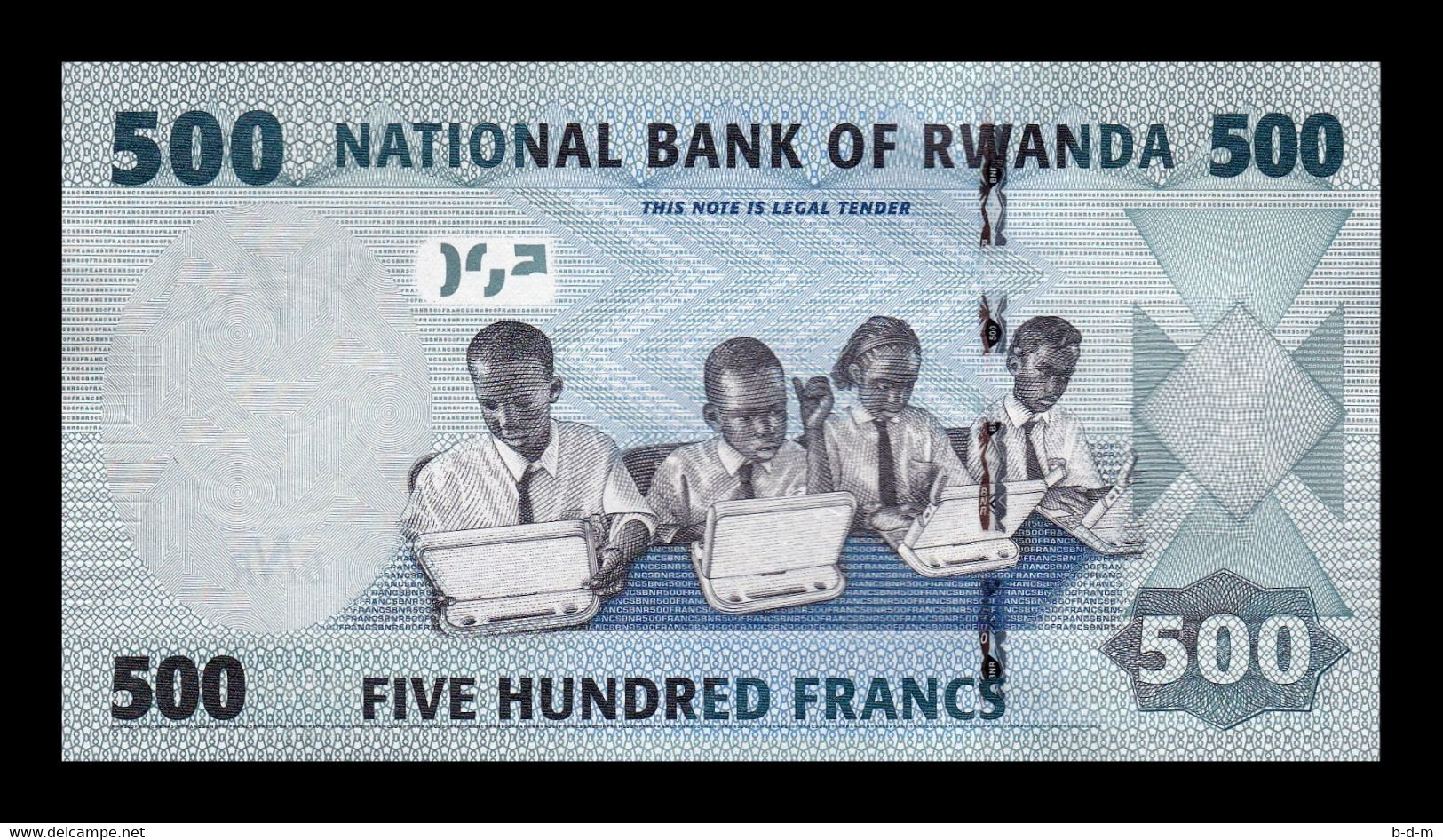 Ruanda Rwanda 500 Francs 2013 Pick 38 Capicua Radar SC UNC - Ruanda