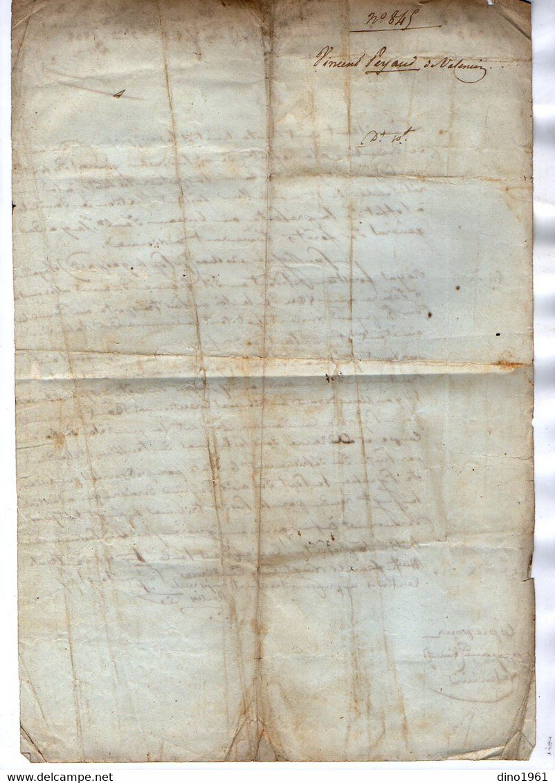 VP17.709 - MILITARIA - SAINT MARCELLIN X VALENCIN 1838 - 2 Documents Concernant Le Garde Forestier ROCHAS à VIENNE - Documenten