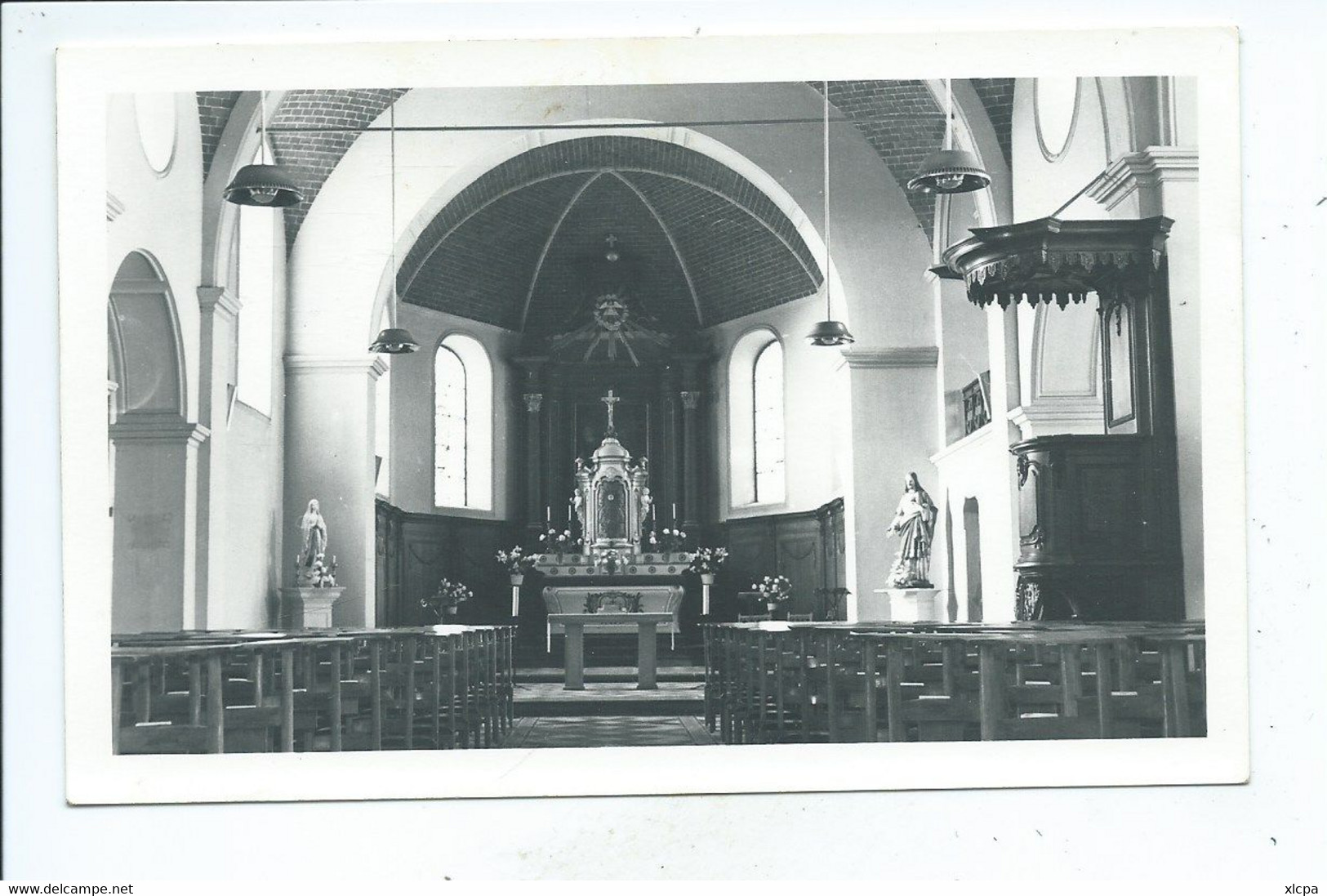Ophain Intérieur De L'Eglise ( Photocarte ) - Lasne