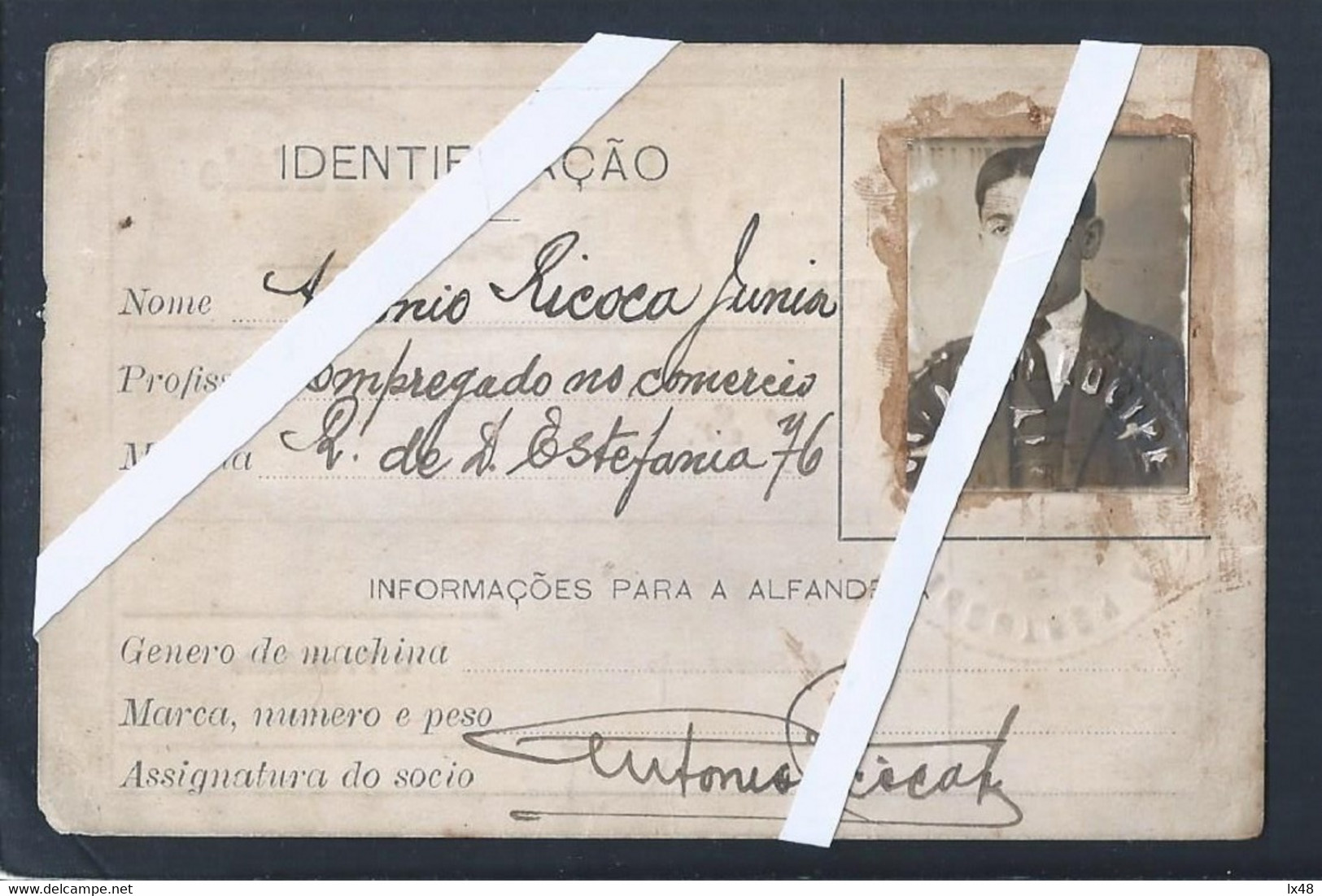 Cycling. Cycling Federation. Portuguese Velocipédica Union. Card Rider In 1914. Radfahren. Federated Card Rider 1914. - Sports
