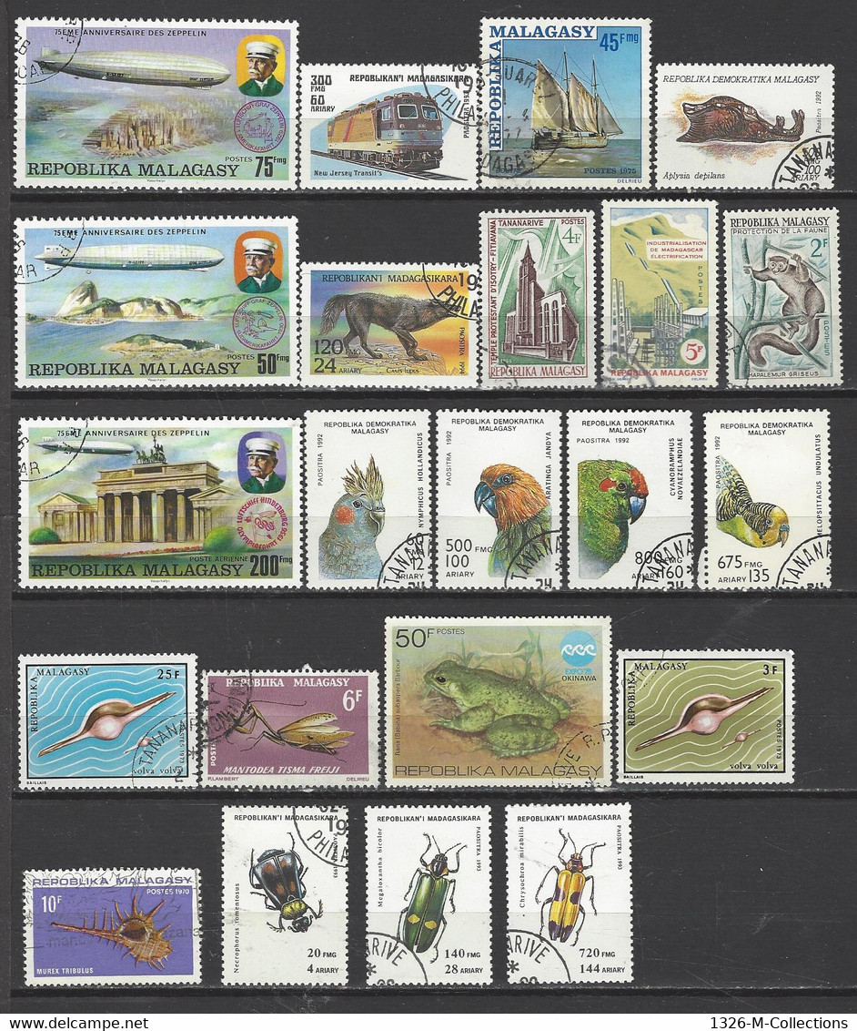 50 TIMBRES MADAGASCAR - Madagaskar (1960-...)