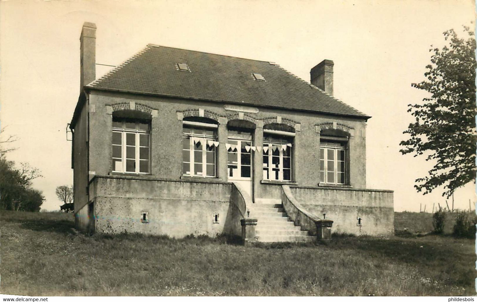 MANCHE  BLAINVILLE Sur MER  LES FLOTS BLEUS Colonie De Vacances De Trappes   (cpsm) - Blainville Sur Mer