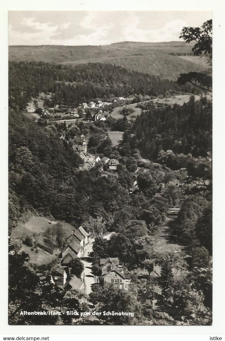 Germany, "Altenbrak/Harz-Blick Von Der Schöneburg", 1963. - Altenbrak