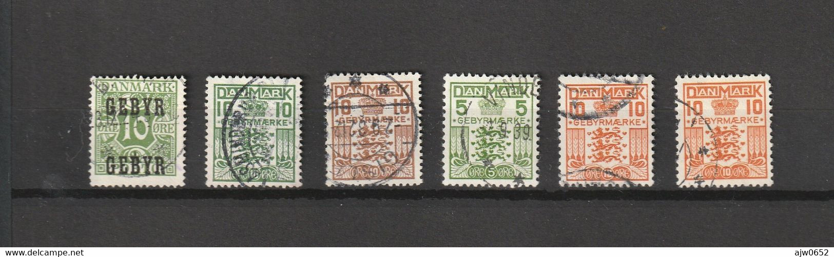 1923/34 GEBYR SPECIAL FEE STAMPS COMPLETE FINE USED - Steuermarken