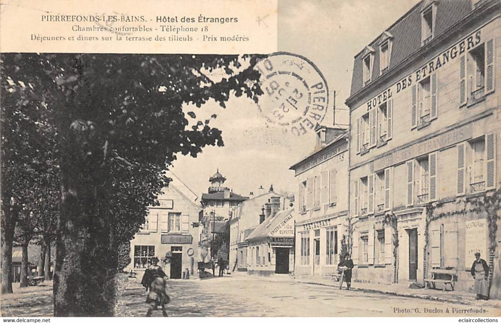 Pierrefonds         60         Hôtel Des Etrangers. Vue De La Façade, Côté Rue            (voir Scan) - Pierrefonds