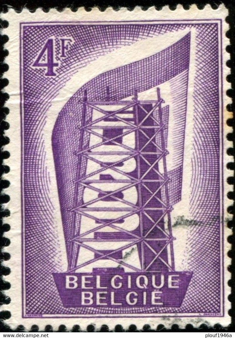 COB  995-V  2  (o) Trace  De Couleur Entre Les Filets - 1931-1960