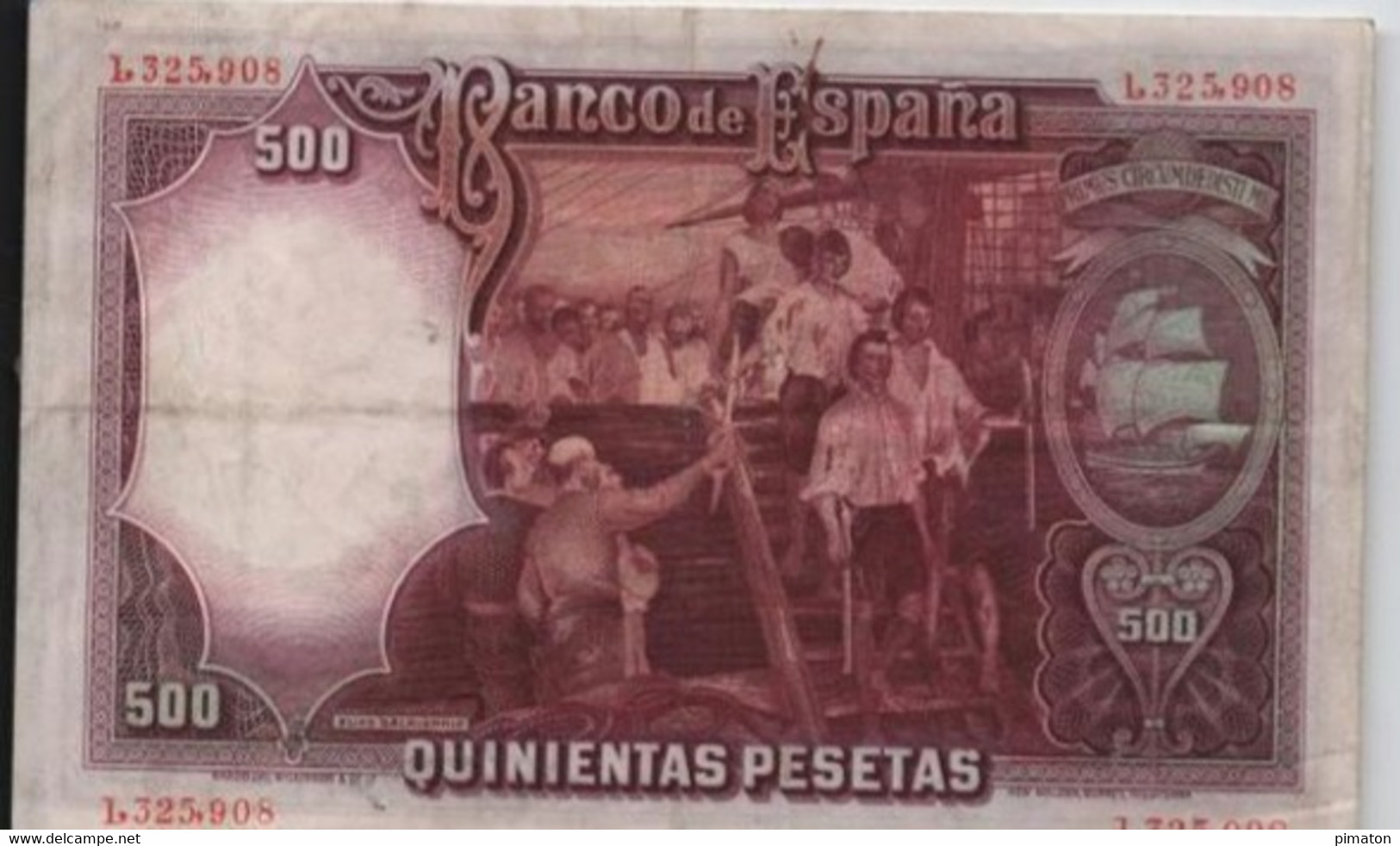 500 PESETAS  ( 1931 ) - 500 Peseten