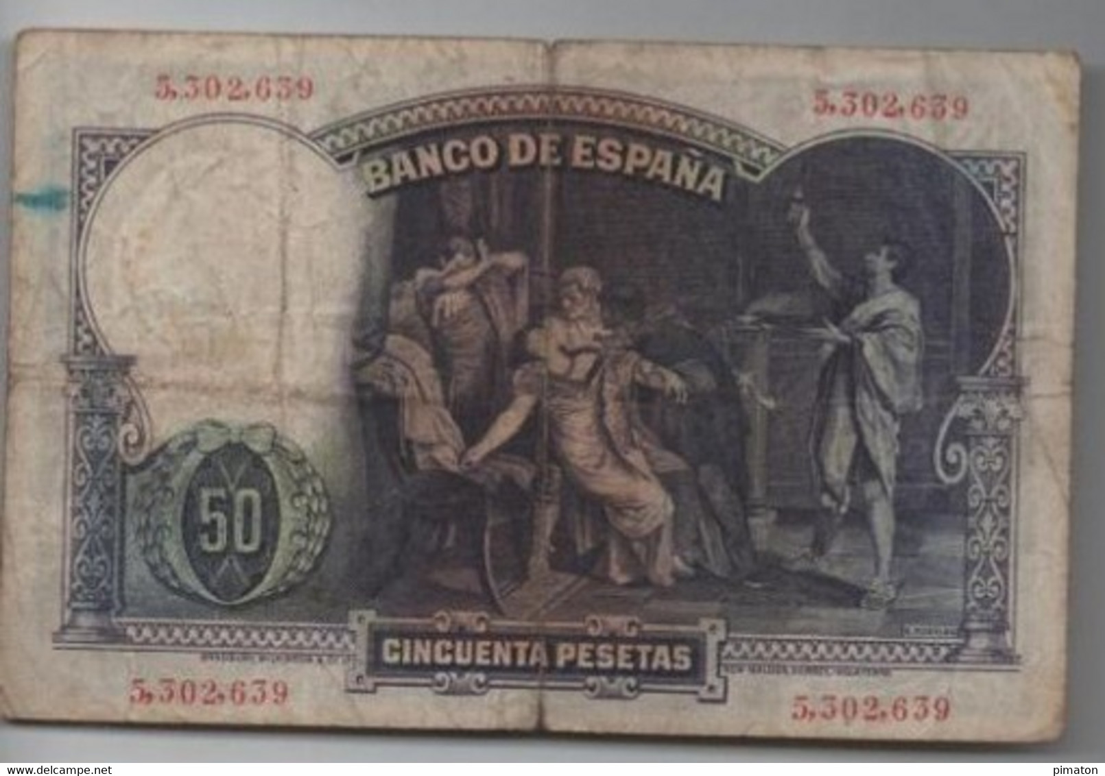 50 PESETAS ( 1931 ) - 50 Pesetas