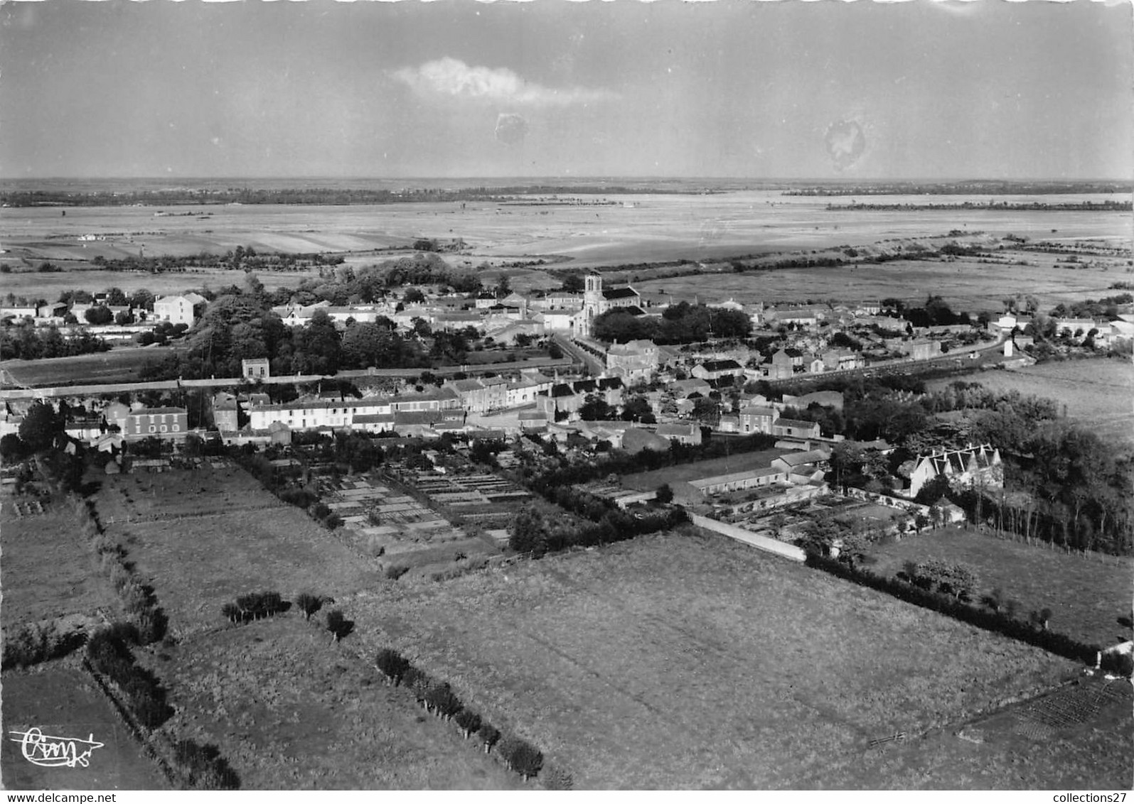 85-CHAILLE-LES-MARAIS- VUE GENERALE AERIENNE - Chaille Les Marais