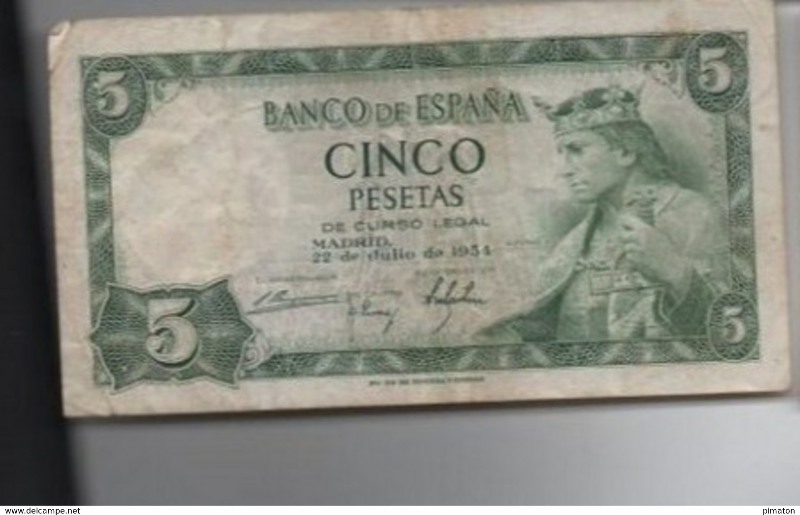 5 PESETAS ( 1954 ) - 5 Pesetas