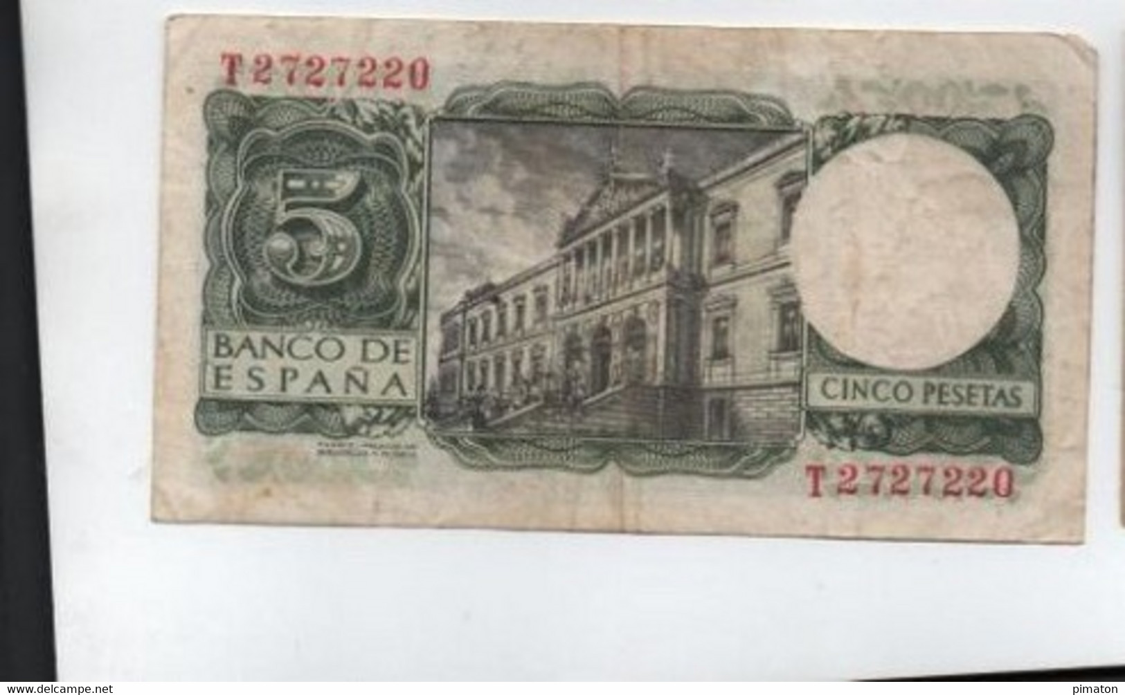 5 PESETAS ( 1954 ) - 5 Pesetas