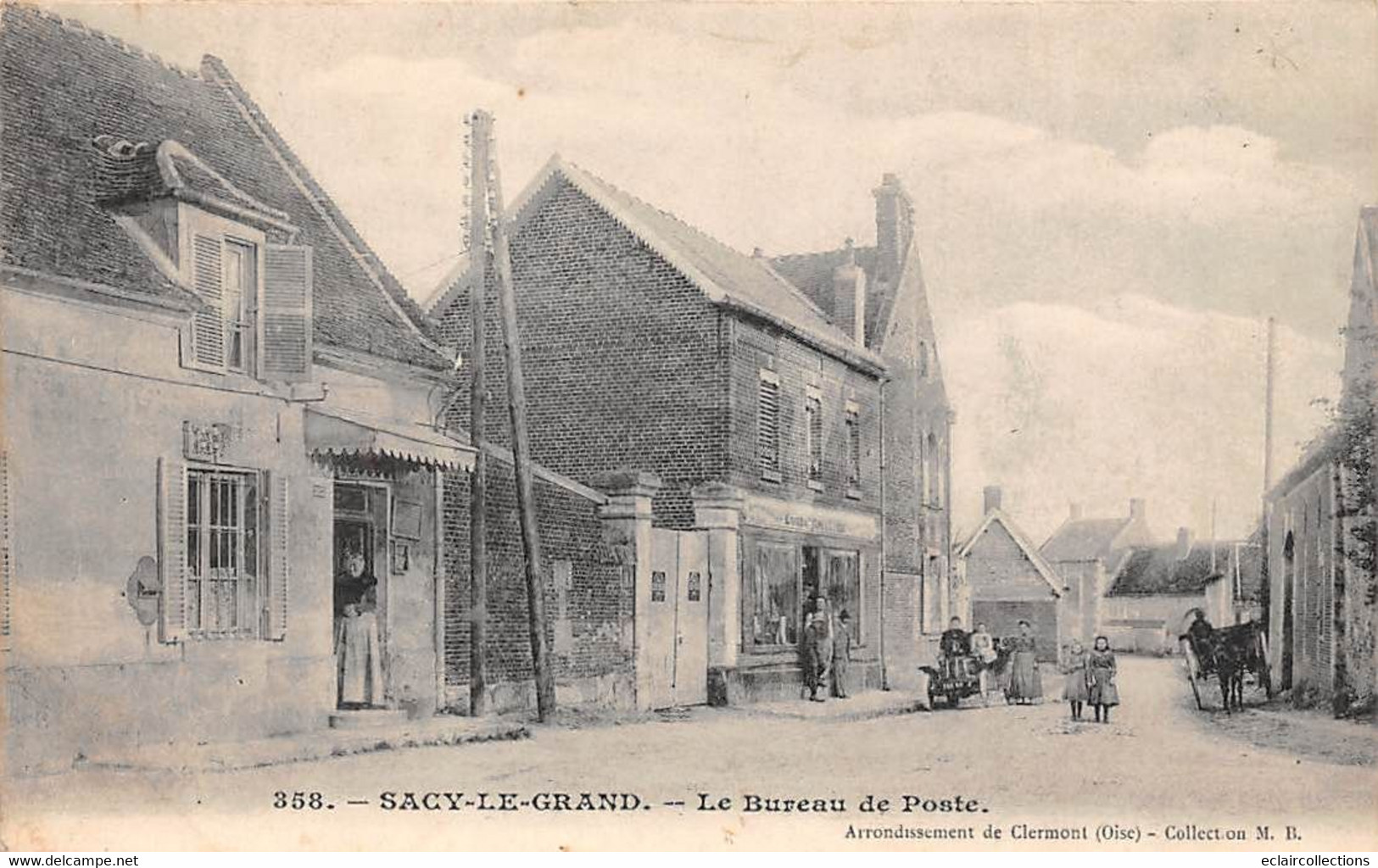 Sacy-le-Grand        60         Rue Et Bureau De Poste .          (voir Scan) - Autres & Non Classés