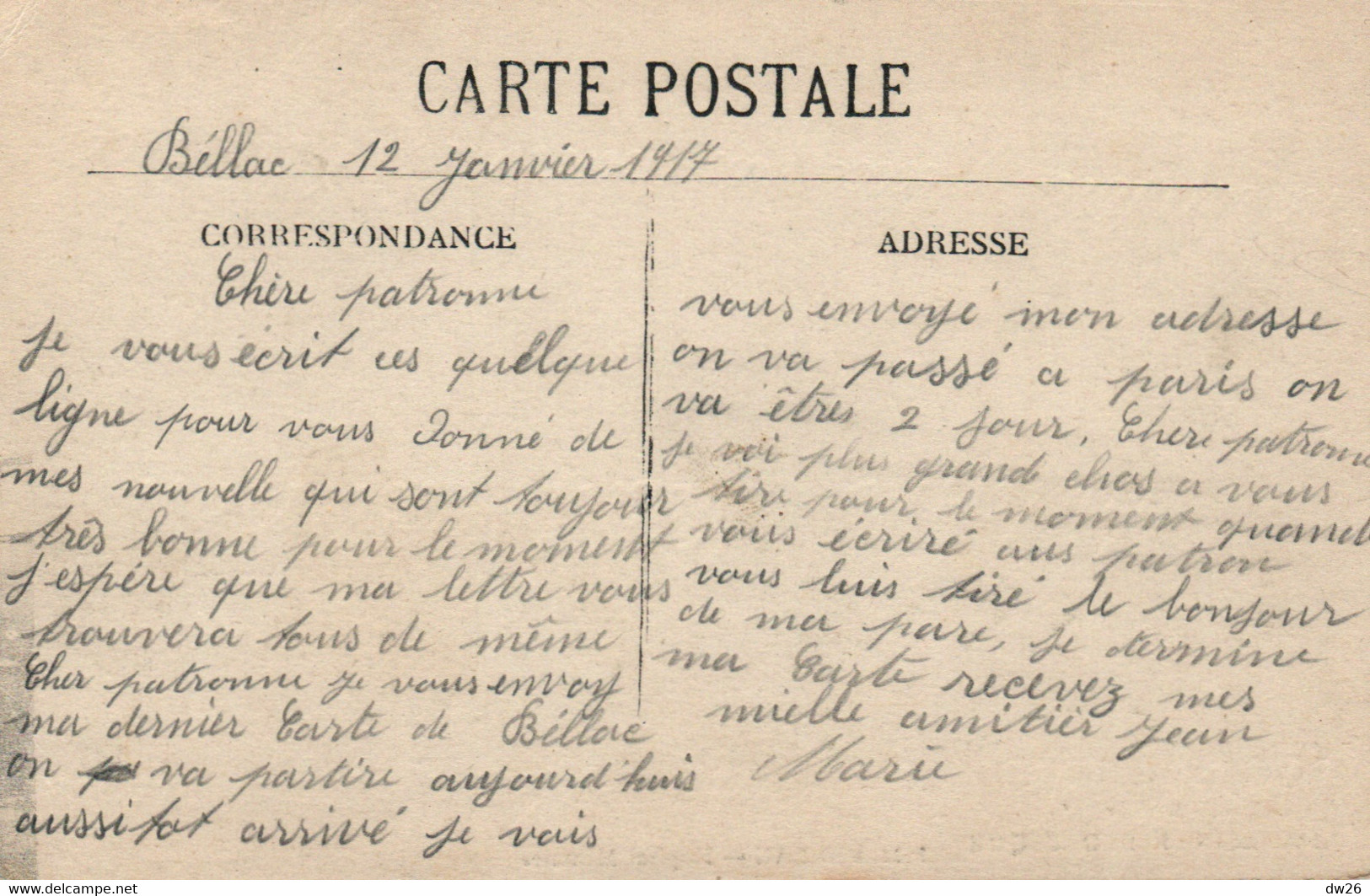 Bellac (Le Limousin Pittoresque, Haute-Vienne) Hôpital Militaire En 1917 - Carte N° 2123 - Salute