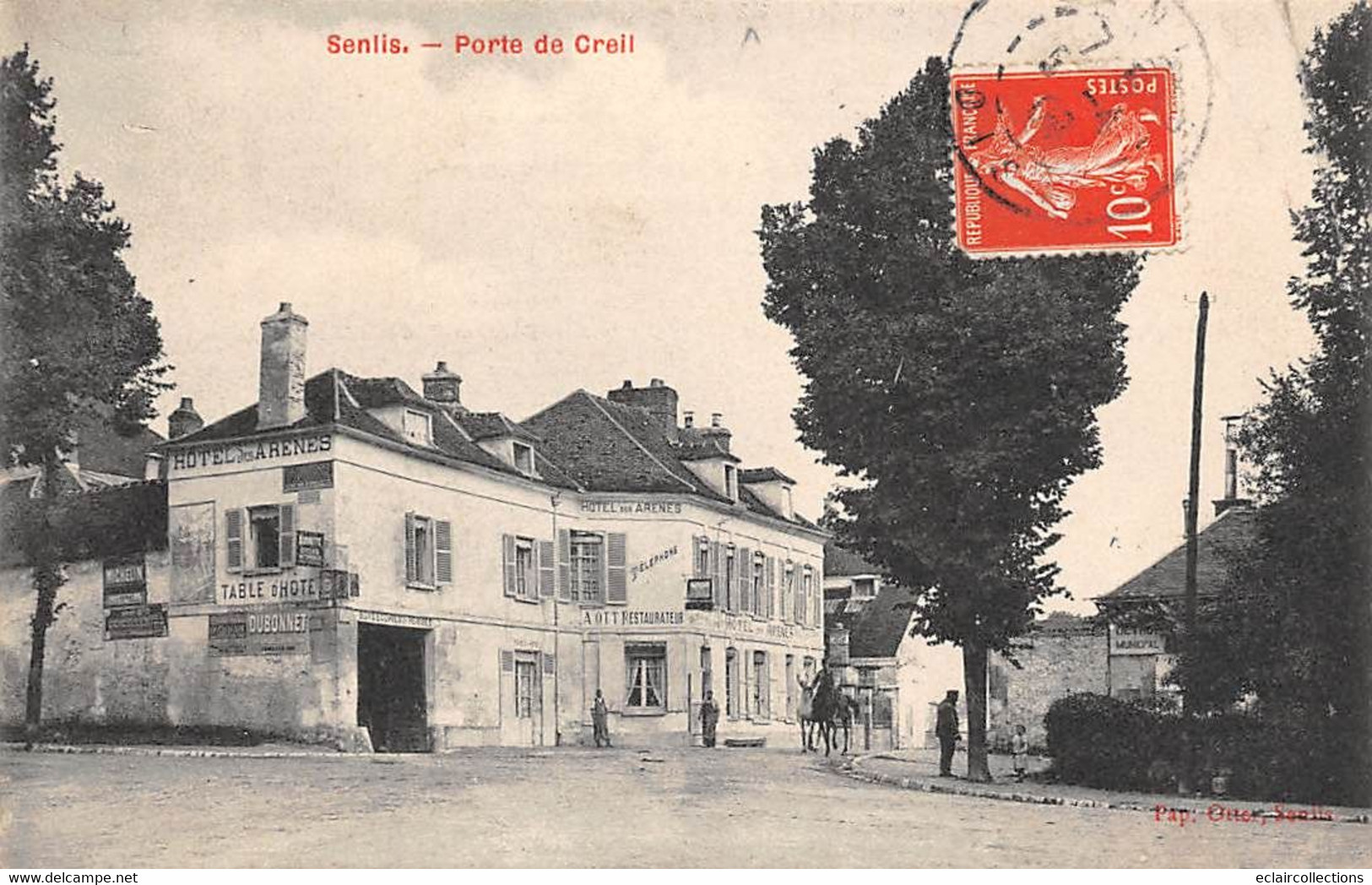 Senlis       60         Porte De Creil. Hôtel Des Arênes         (voir Scan) - Senlis