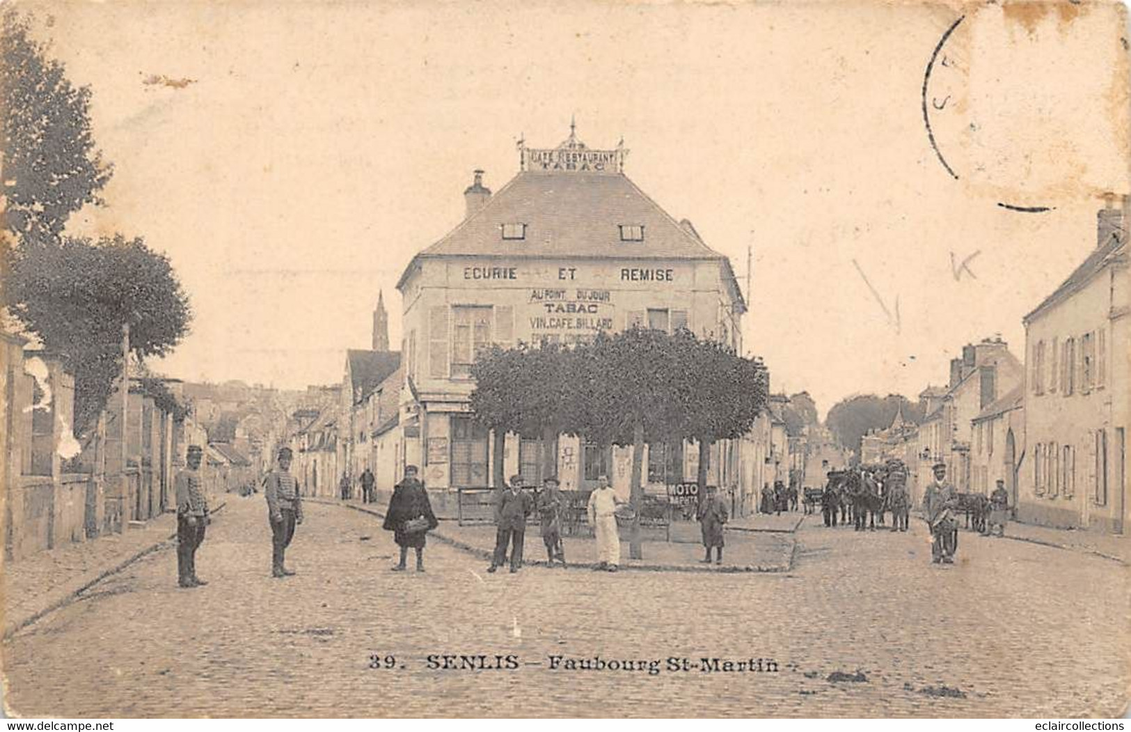 Senlis        60         Faubourg Saint Martin . Café Tabac   (voir Scan) - Senlis